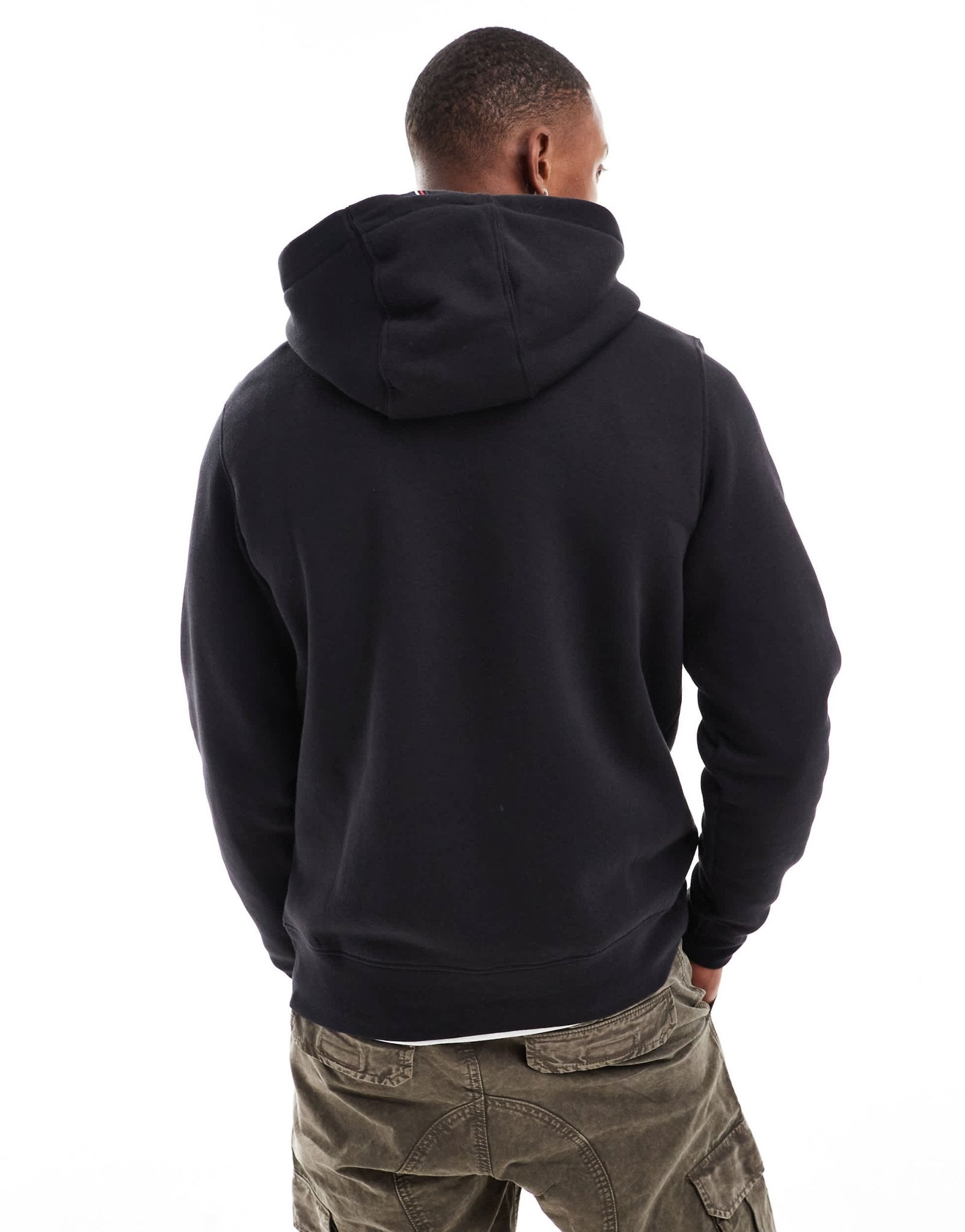 Tommy Hilfiger classic flag hoodie in black - ASOS Sample Sale EU Store