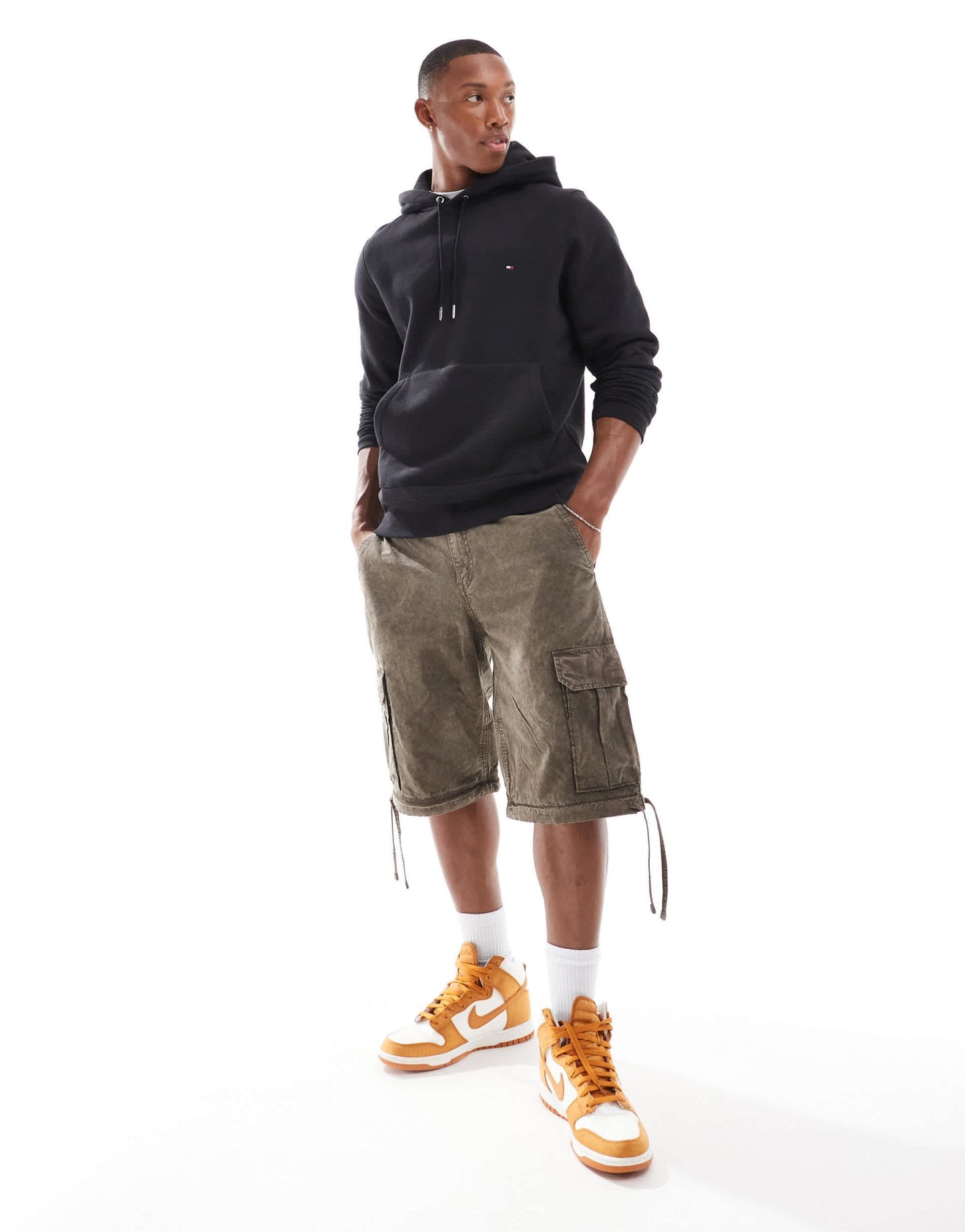 Tommy Hilfiger classic flag hoodie in black - ASOS Sample Sale EU Store