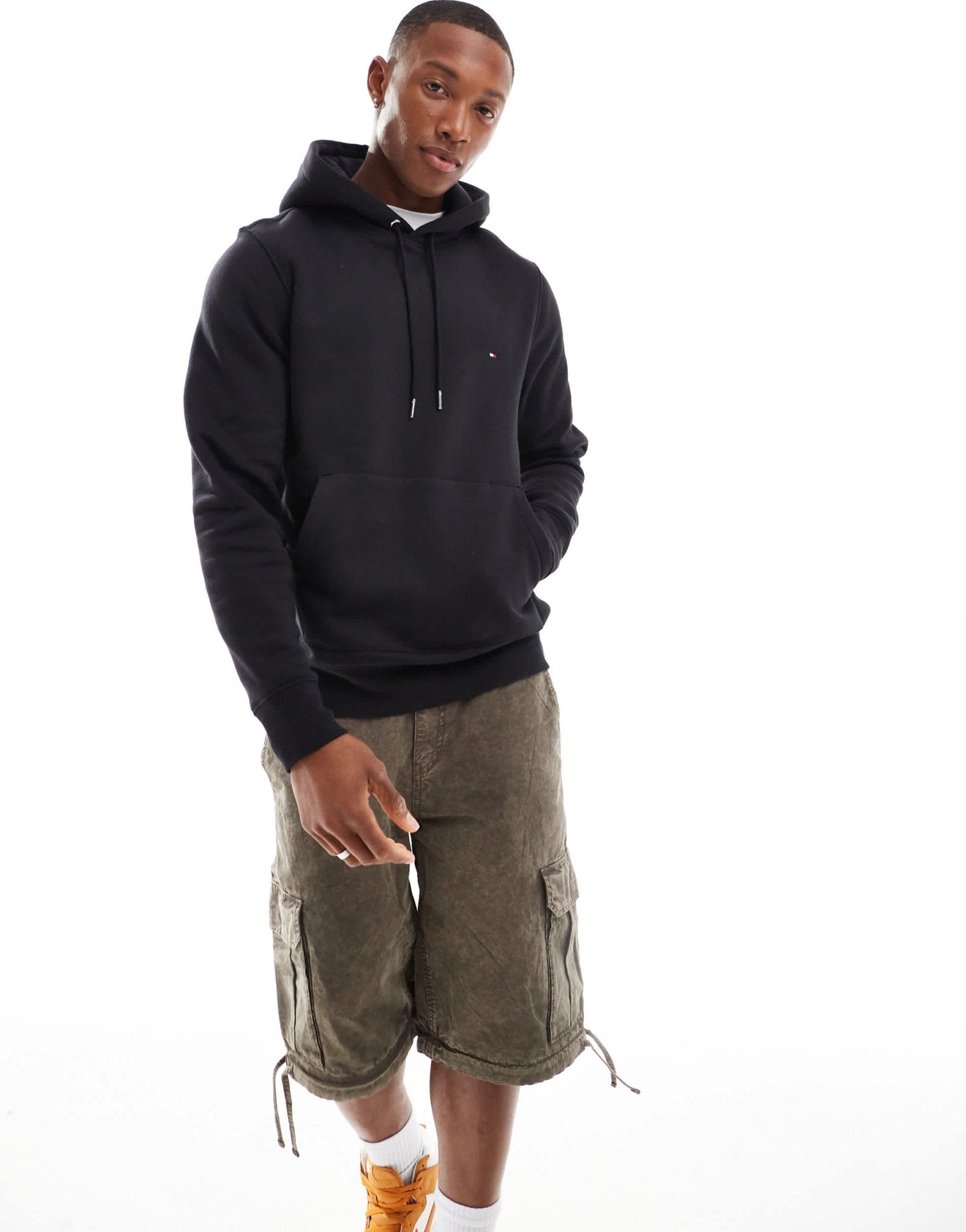 Tommy Hilfiger classic flag hoodie in black - ASOS Sample Sale EU Store