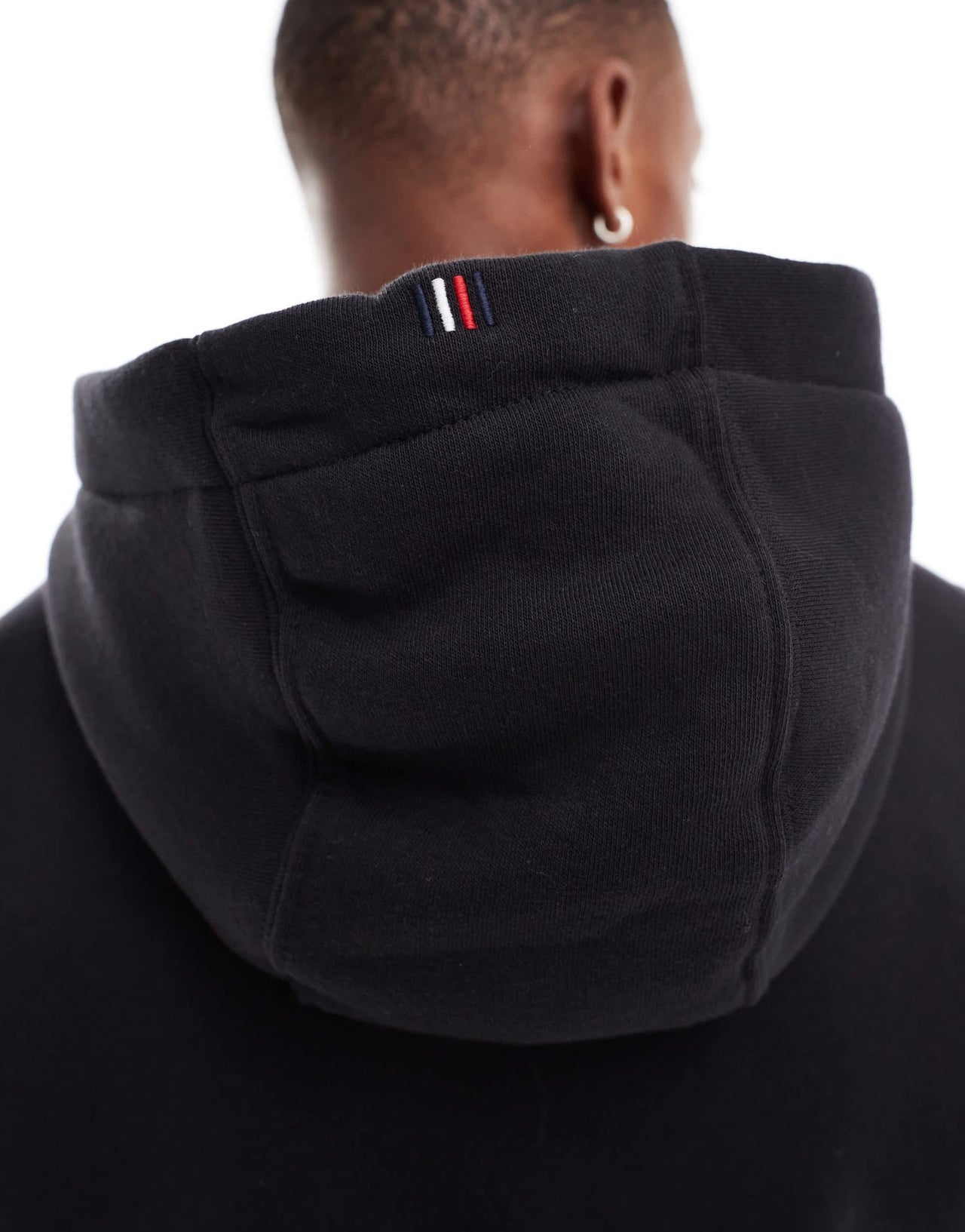 Tommy Hilfiger classic flag hoodie in black - ASOS Sample Sale EU Store