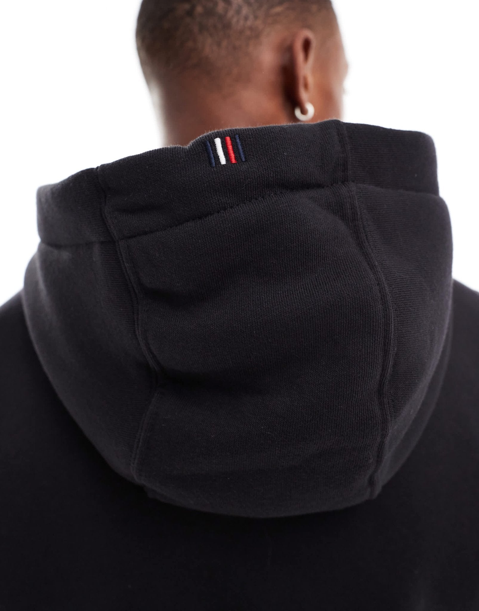 Tommy Hilfiger classic flag hoodie in black - ASOS Sample Sale EU Store