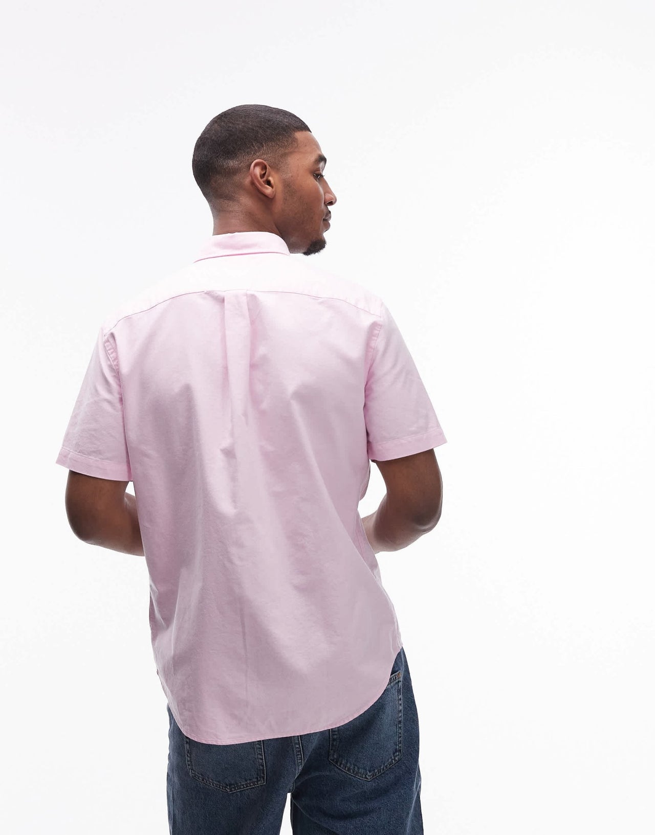 Tommy Hilfiger heritage oxford short sleeve shirt in pale pink - ASOS Sample Sale EU Store