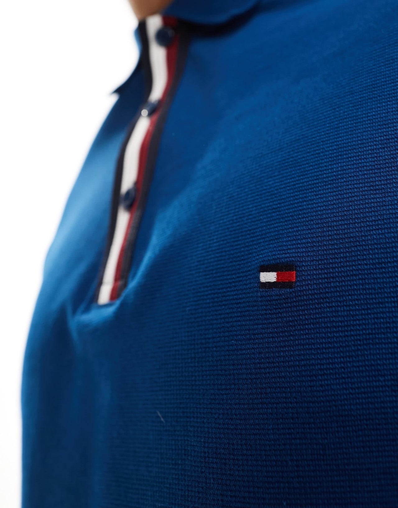 Tommy Hilfiger long sleeve regular polo in deep indigo - ASOS Sample Sale EU Store