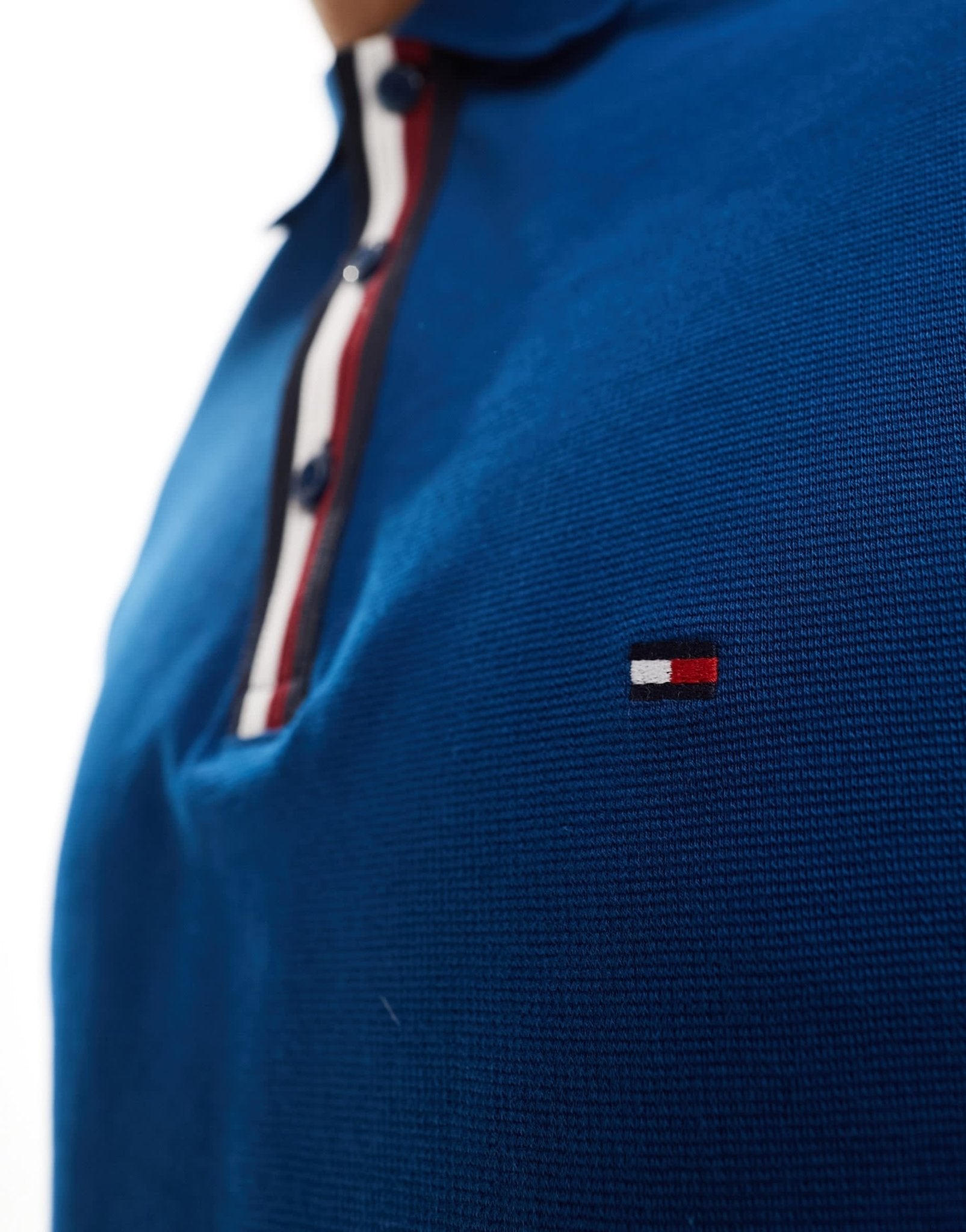Tommy Hilfiger long sleeve regular polo in deep indigo - ASOS Sample Sale EU Store