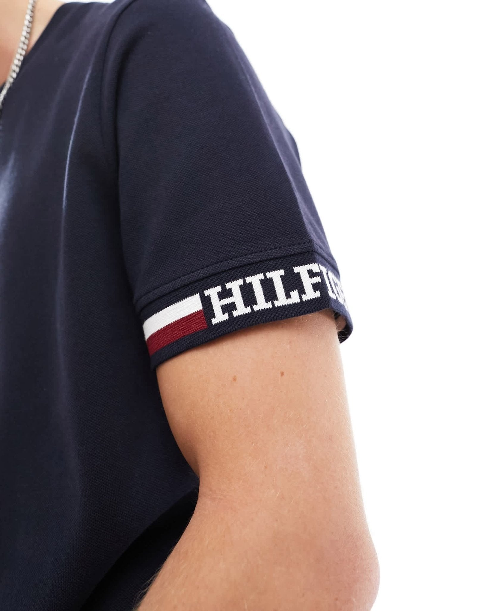 Tommy Hilfiger monotype bold tipping t-shirt in navy - ASOS Sample Sale EU Store