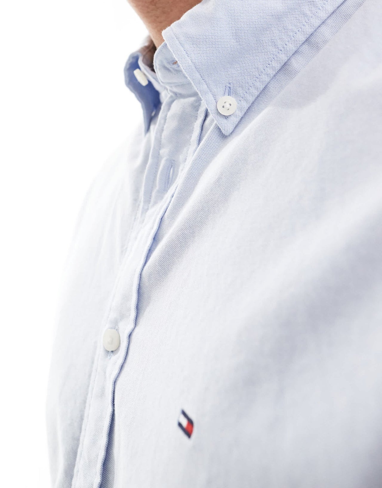 Tommy Hilfiger regular fit oxford shirt in pale blue - ASOS Sample Sale EU Store