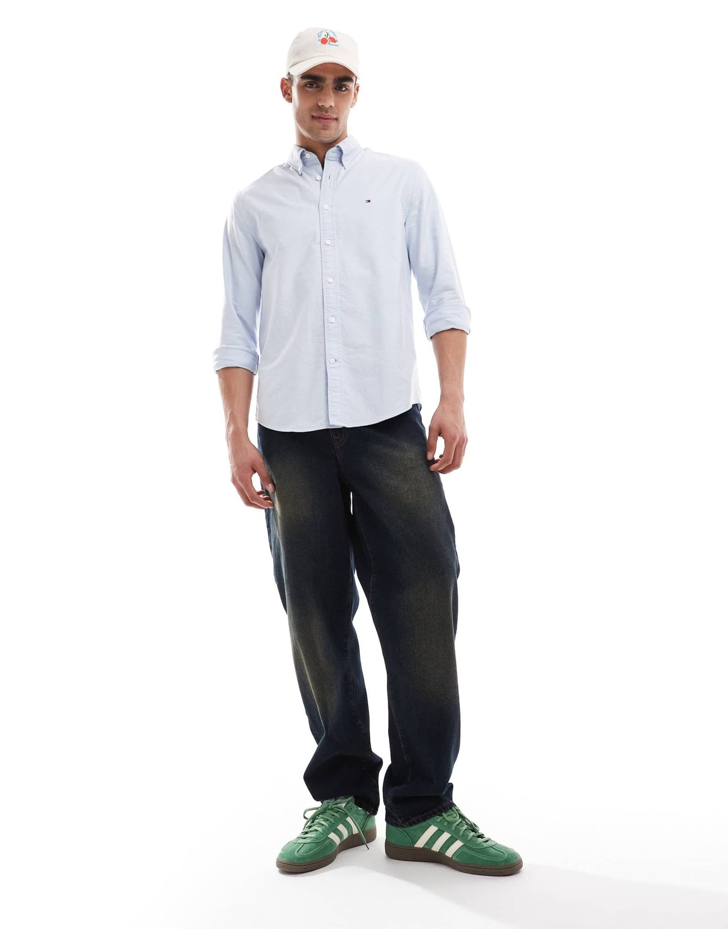 Tommy Hilfiger regular fit oxford shirt in pale blue - ASOS Sample Sale EU Store