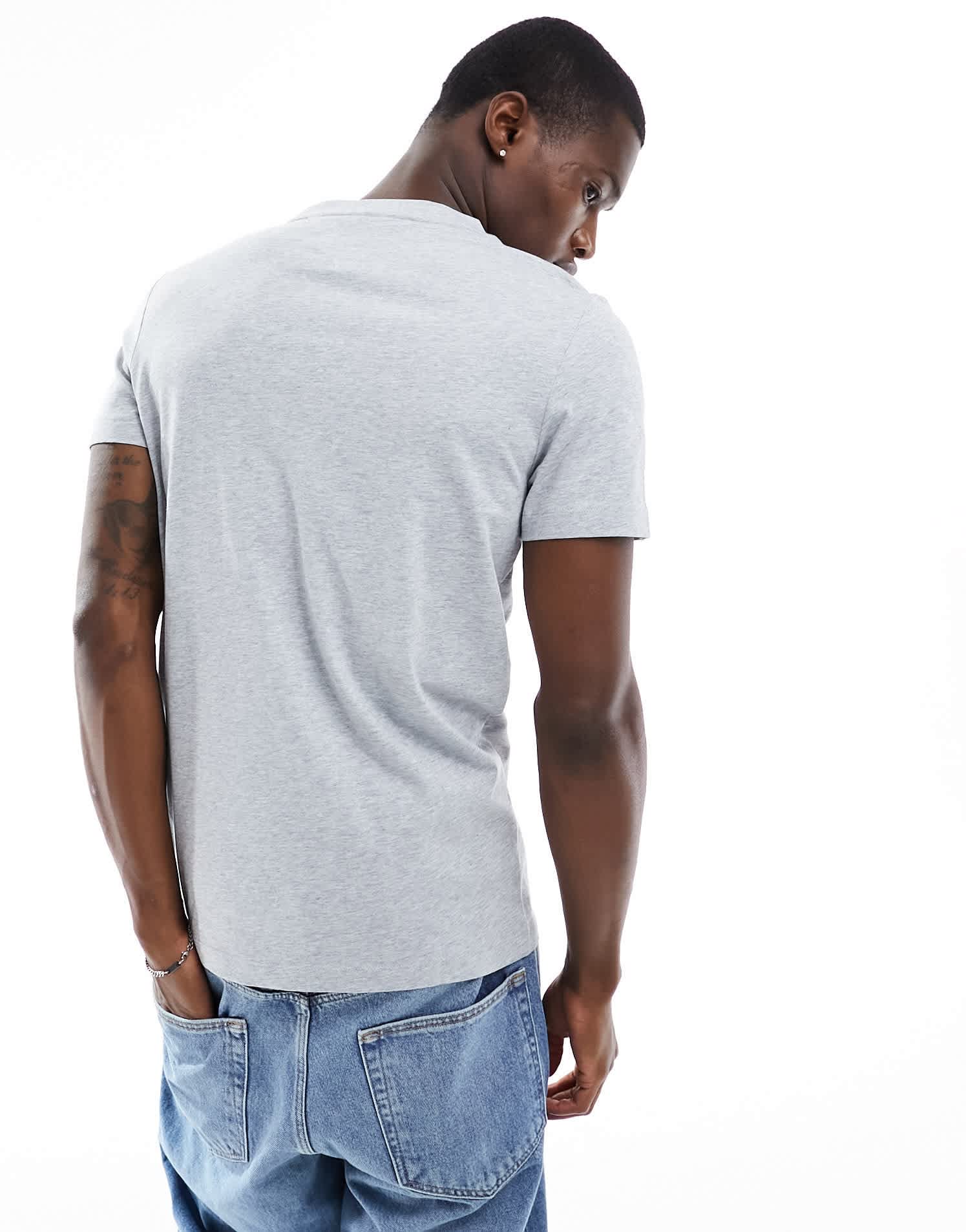 Tommy Hilfiger roundle t-shirt in light grey - ASOS Sample Sale EU Store