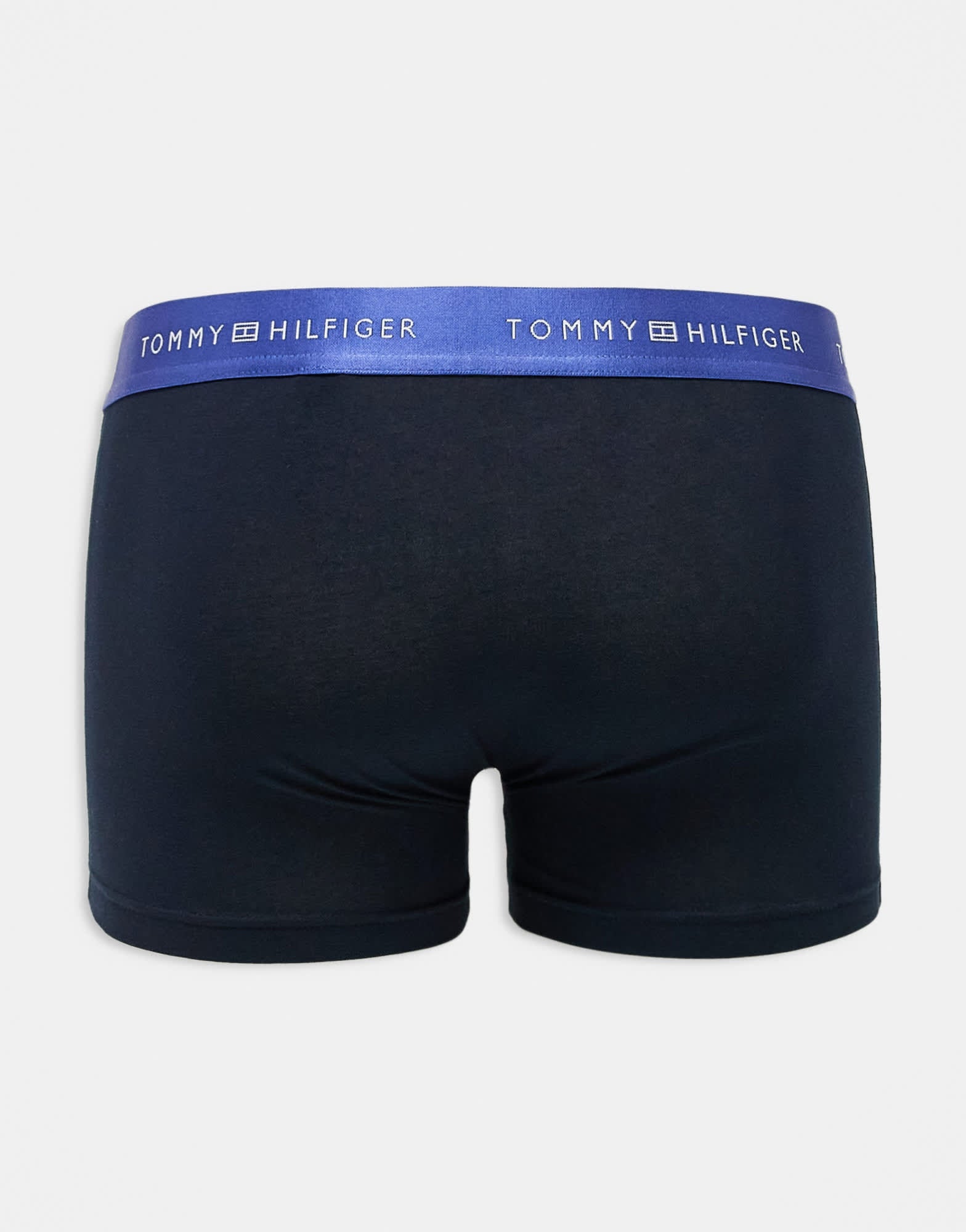 Tommy Hilfiger Signature Essential 3 pack trunk with metallic coloured waistband in navy - ASOS Sample Sale EU Store