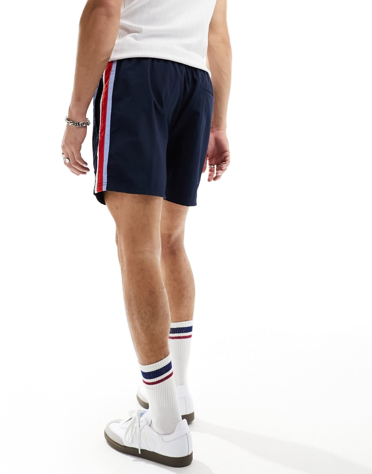 Tommy Jeans archive runner shorts in navy - ASOS Sample Sale EU Store