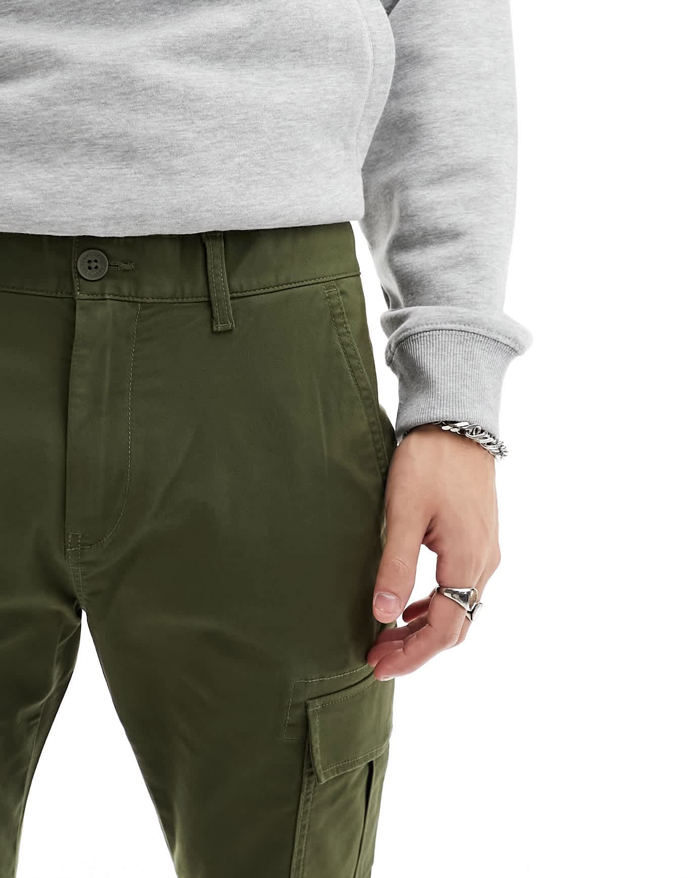 Tommy Jeans Austin lightweight cargo trousers in olive green - ASOS Sample Sale EU Store