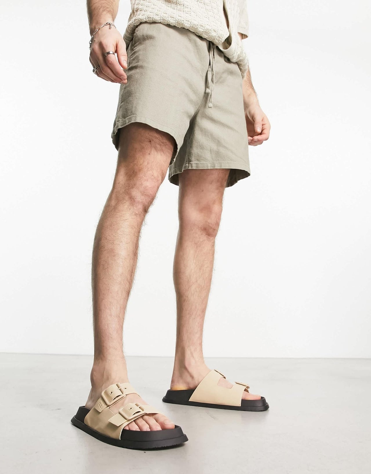 Tommy Jeans buckle sandals in beige - ASOS Sample Sale EU Store
