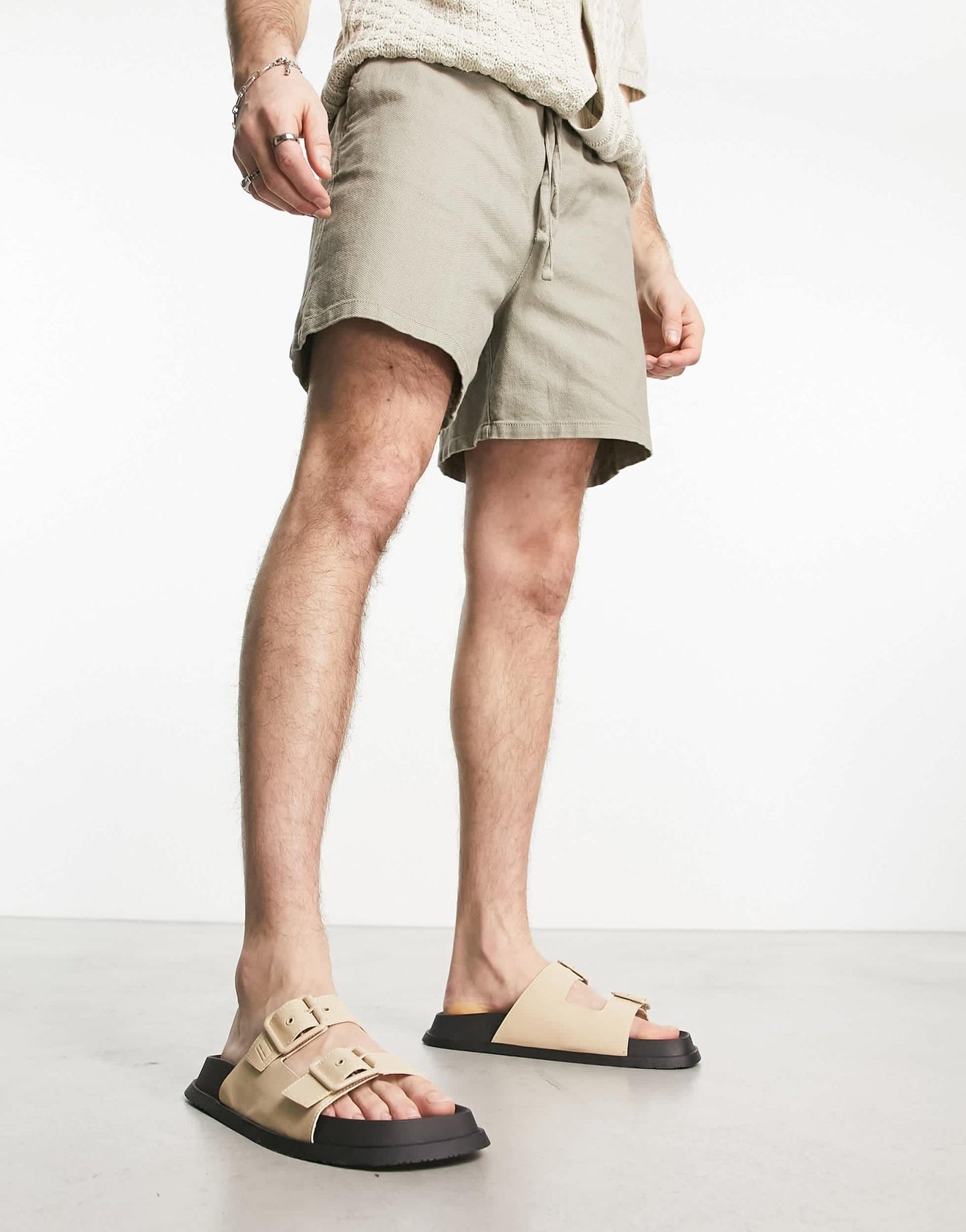 Tommy Jeans buckle sandals in beige - ASOS Sample Sale EU Store