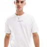 Tommy Jeans chest linear logo t-shirt in white