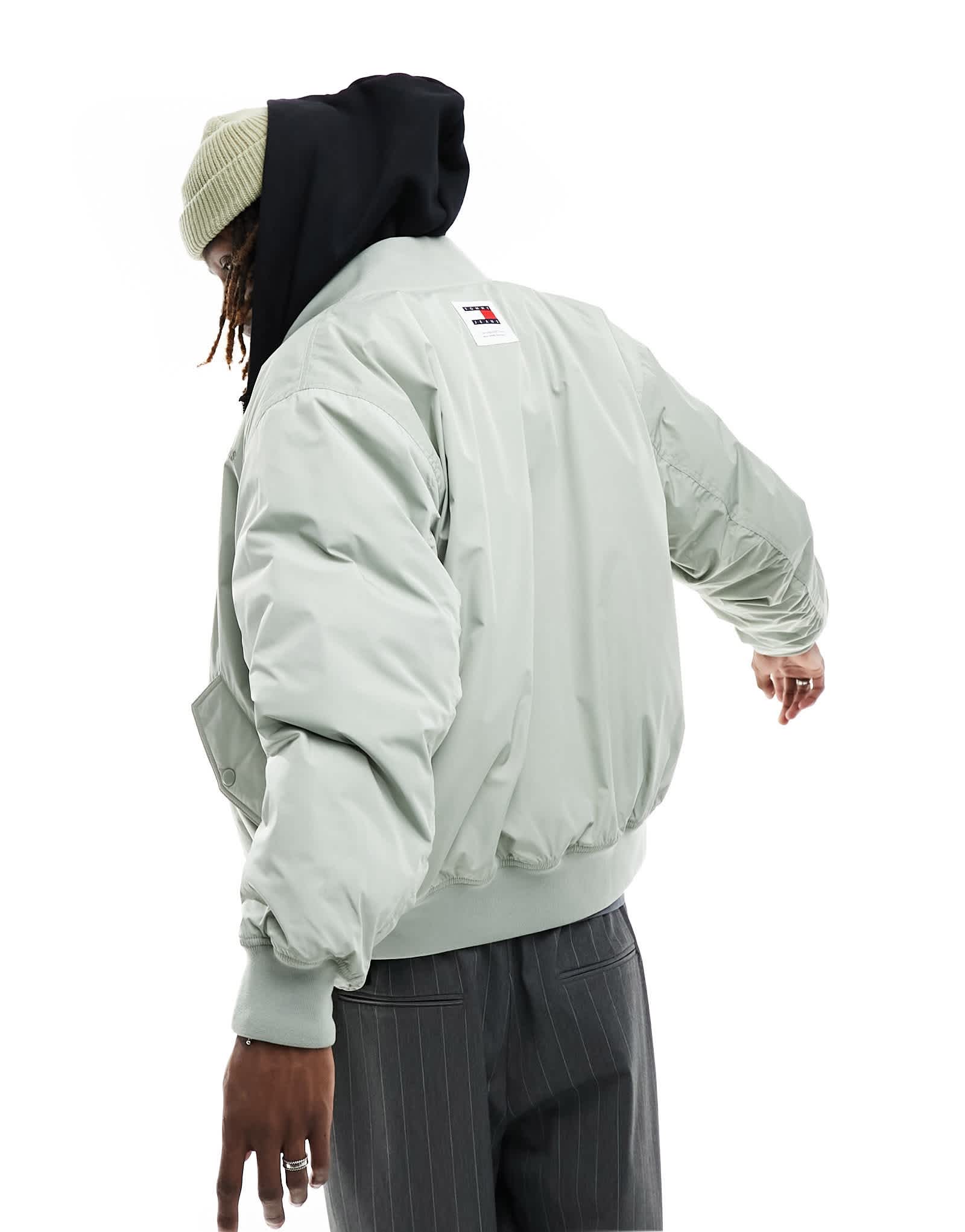 Tommy Jeans classics bomber jacket in greige - ASOS Sample Sale EU Store