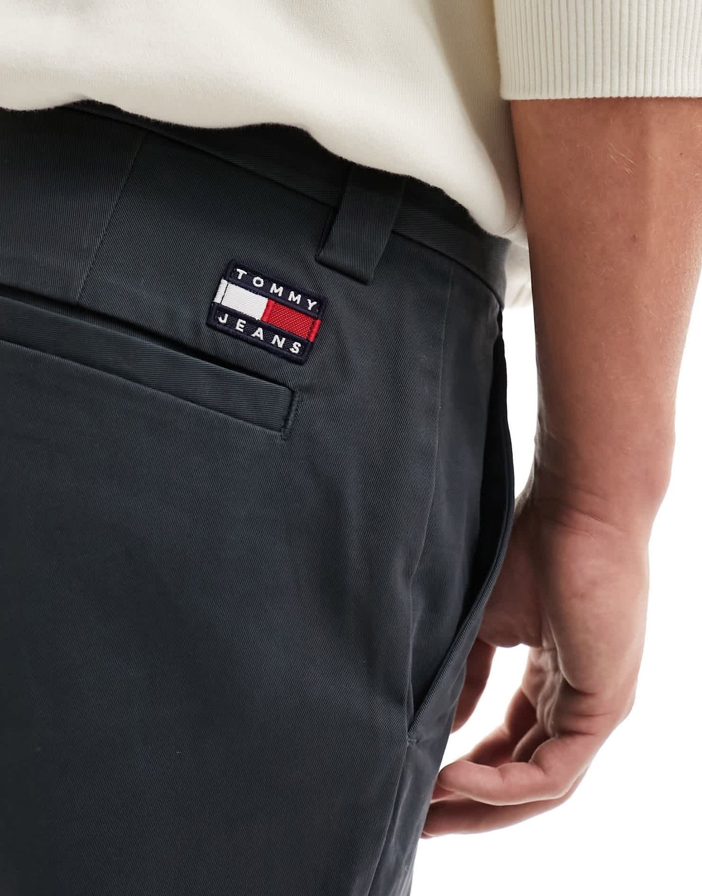 Tommy Jeans dad chinos in charcoal - ASOS Sample Sale EU Store