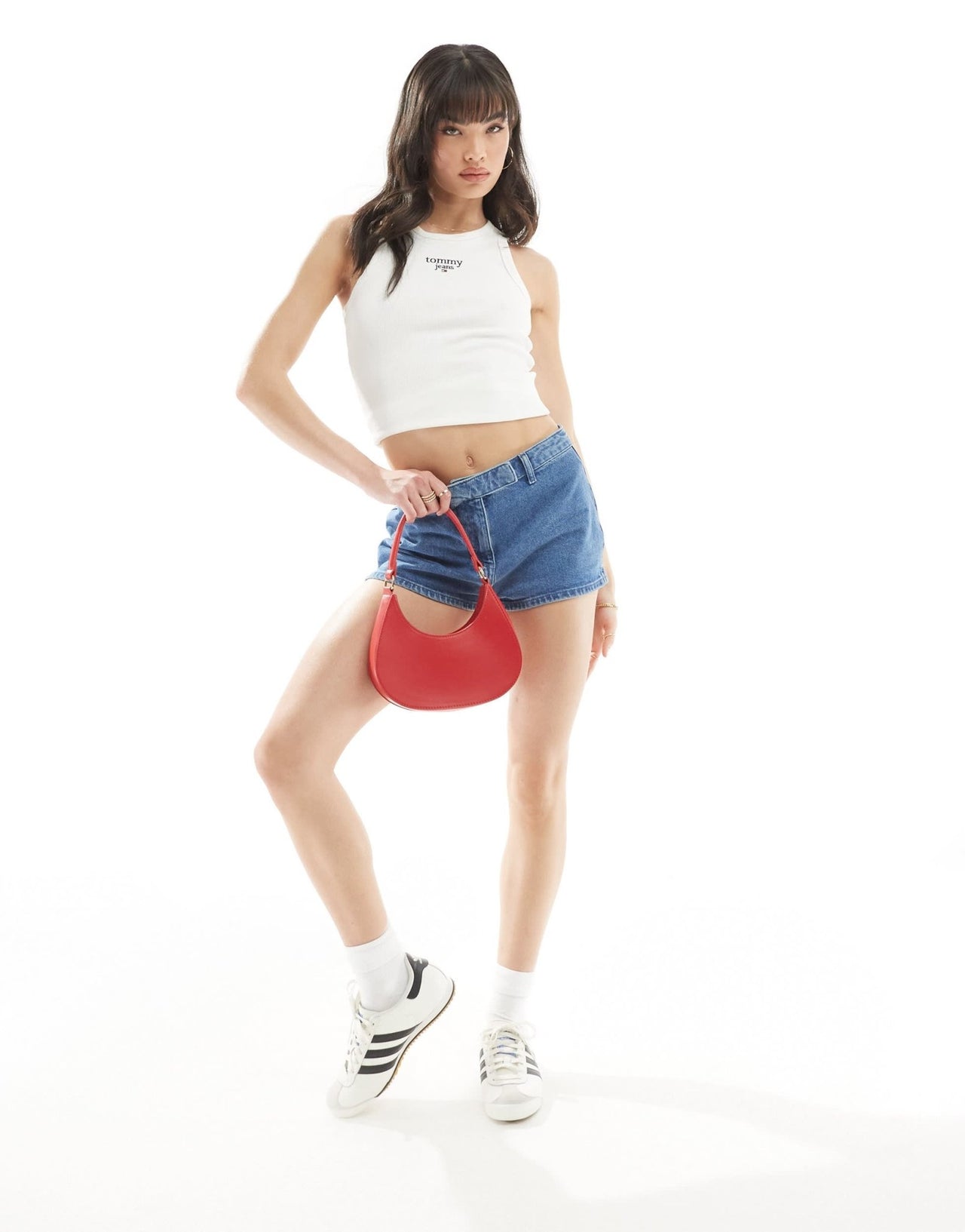 Tommy Jeans essential logo tank top in white - ASOS Sample Sale EU Store