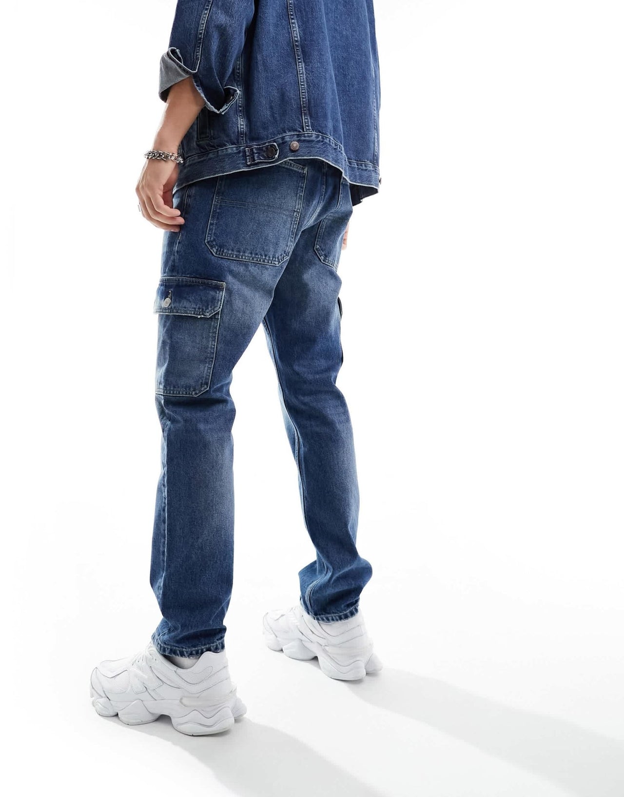 Tommy Jeans Ethan cargo relaxed straight leg jeans in dark wash - ASOS Sample Sale EU Store