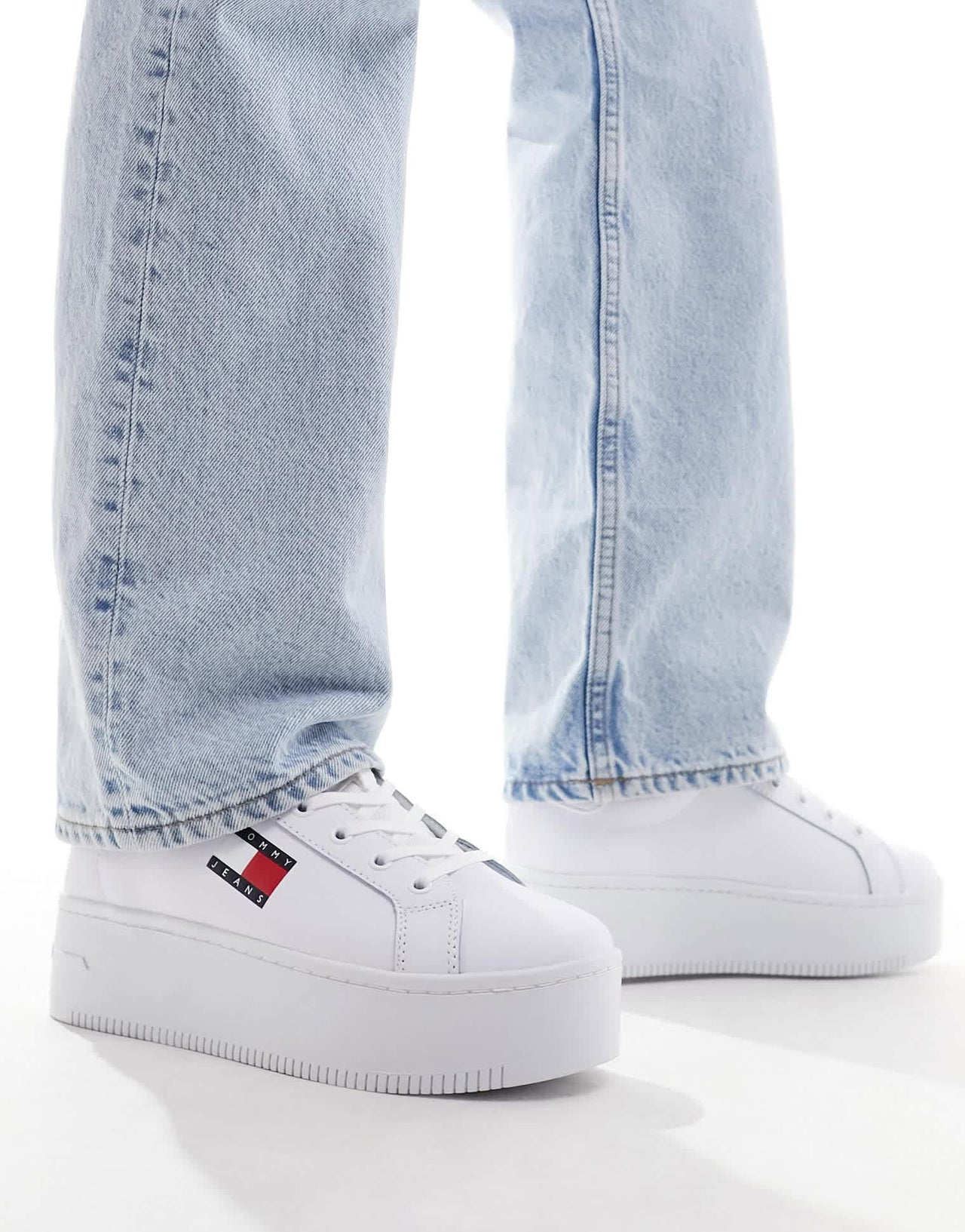 Tommy Jeans flatform trainers in white - ASOS Sample Sale EU Store