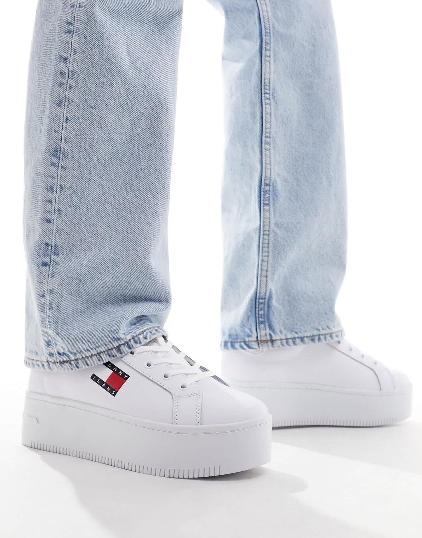 Tommy Jeans flatform trainers in white - ASOS Sample Sale EU Store