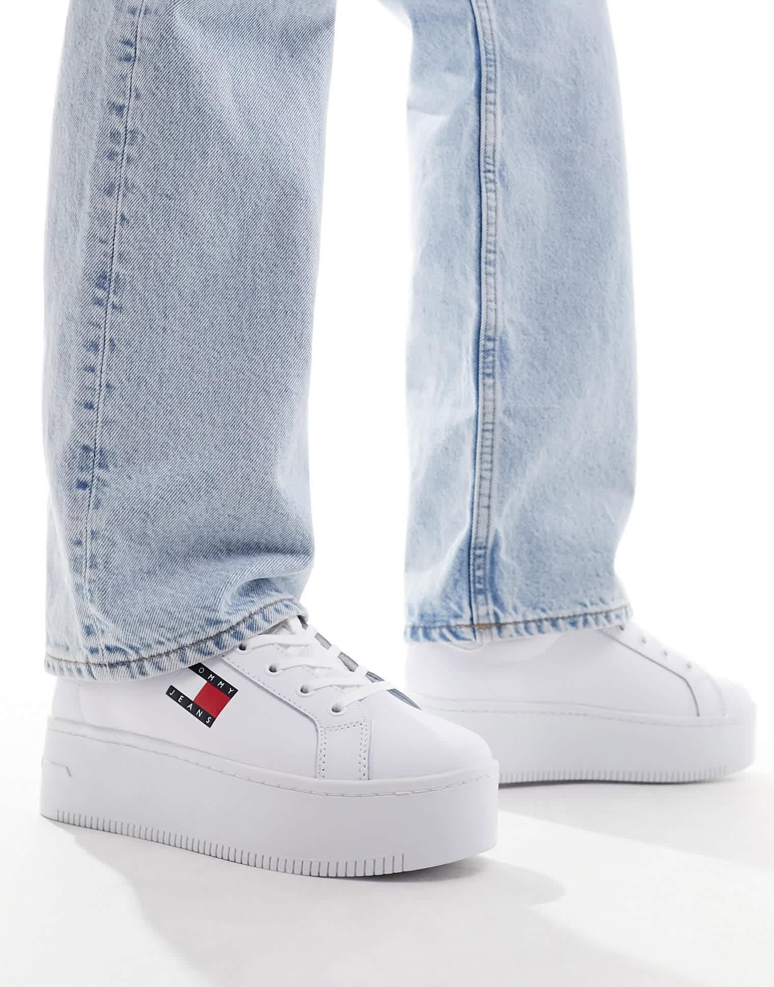 Tommy Jeans flatform trainers in white - ASOS Sample Sale EU Store