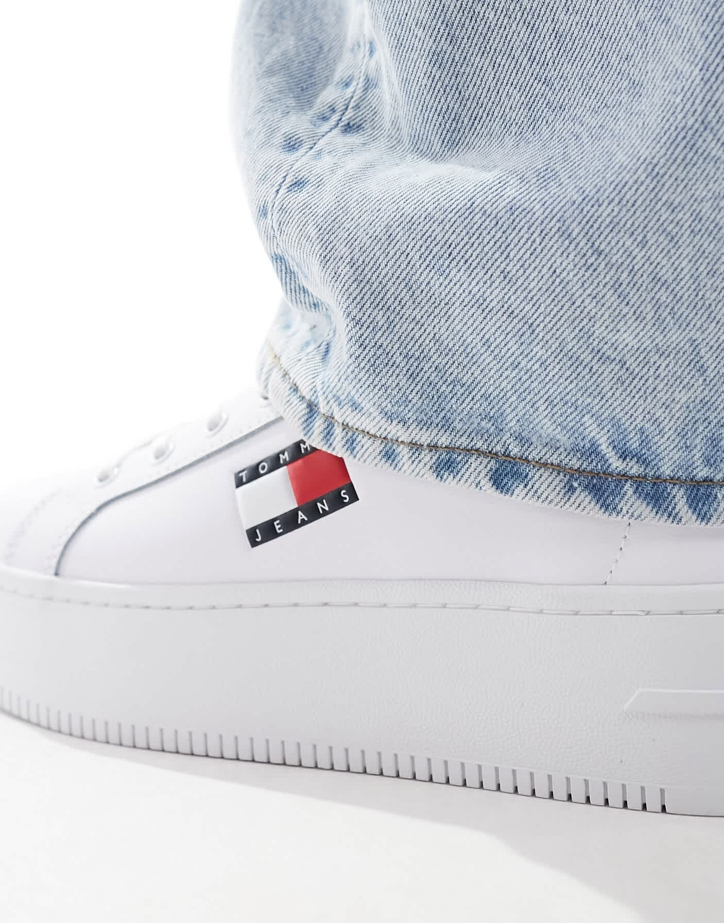 Tommy Jeans flatform trainers in white - ASOS Sample Sale EU Store