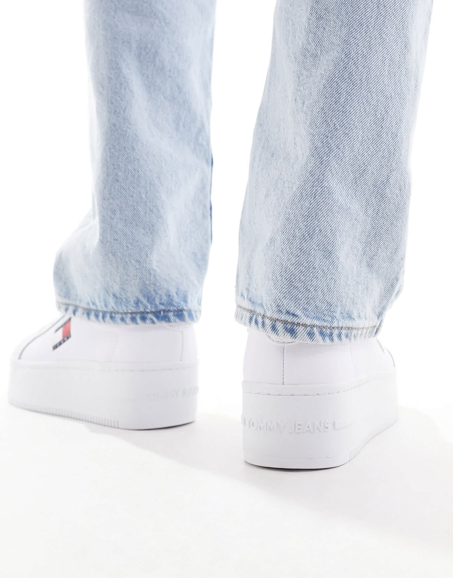 Tommy Jeans flatform trainers in white - ASOS Sample Sale EU Store