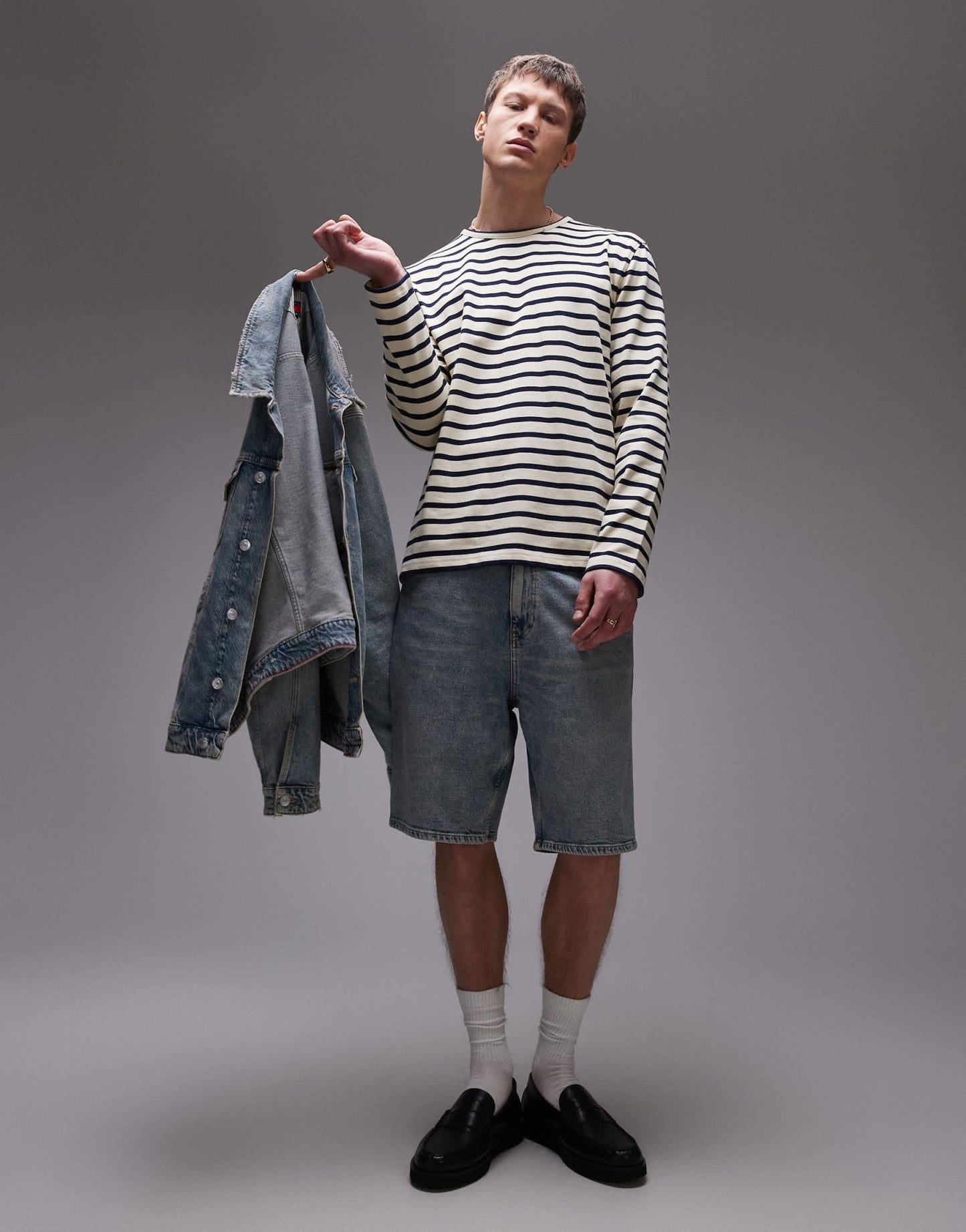 Tommy Jeans Isaac relaxed denim shorts in medium wash - ASOS Sample Sale EU Store
