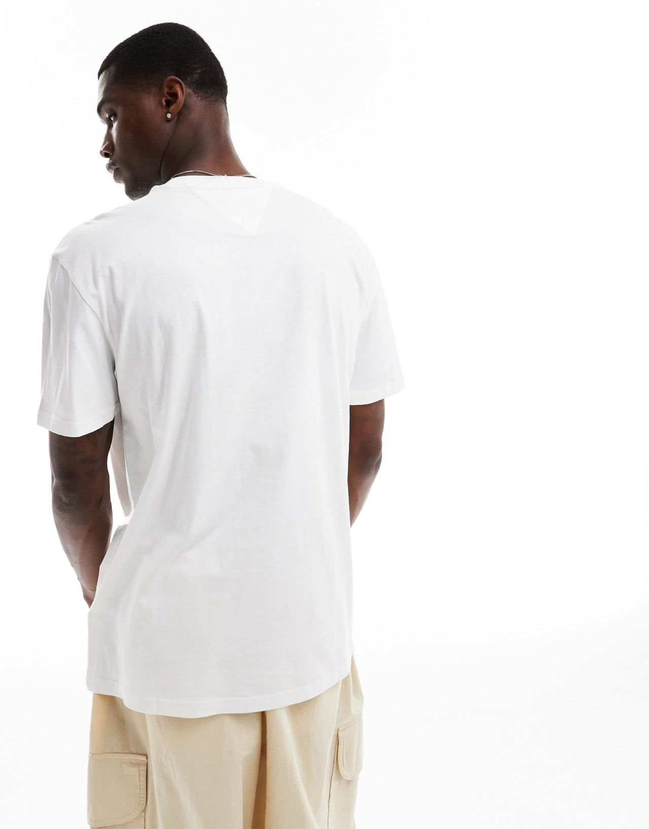 Tommy Jeans large logo t-shirt in white - ASOS Sample Sale EU Store