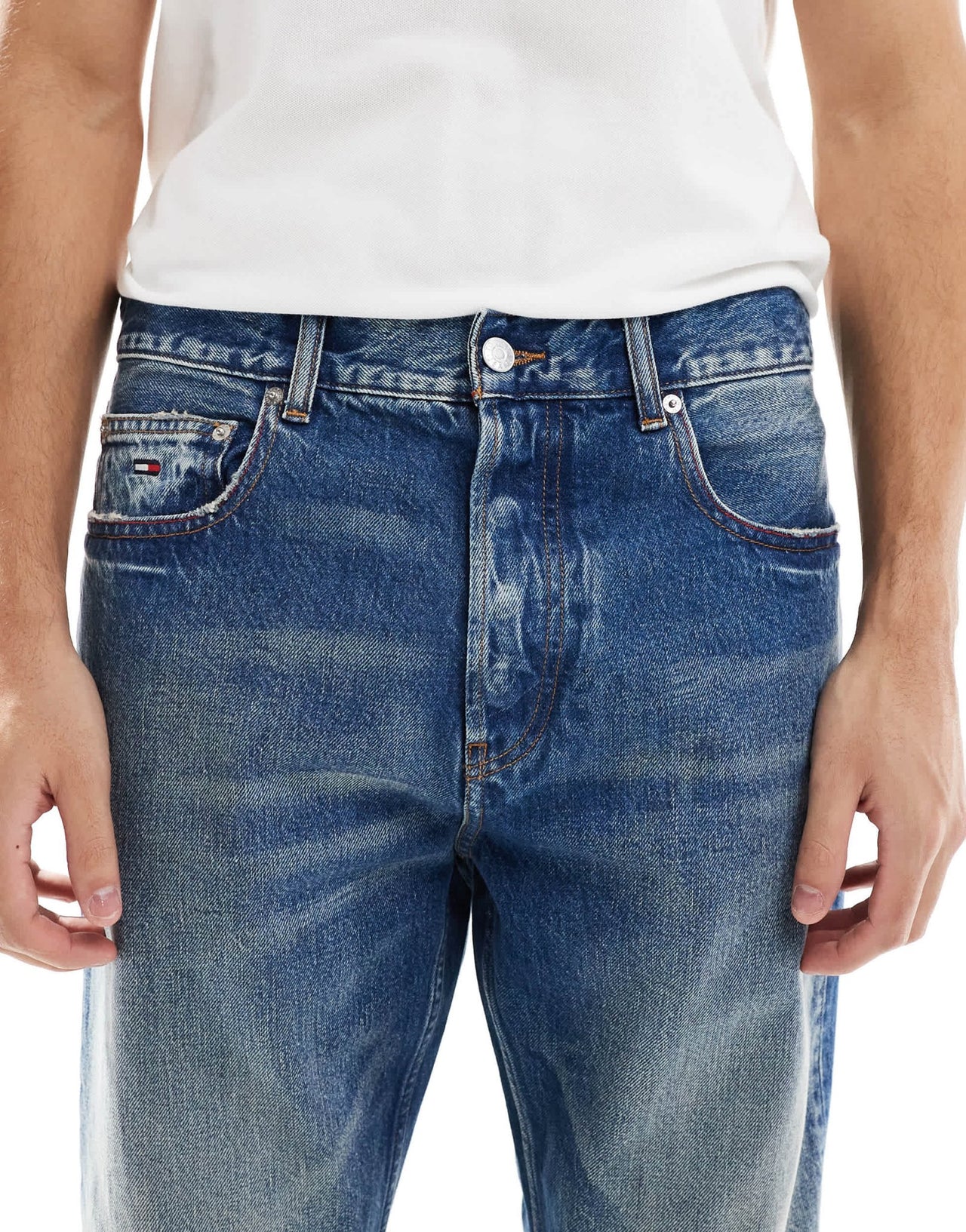 Tommy Jeans Otis regular straight jeans in faded dark wash - ASOS Sample Sale EU Store