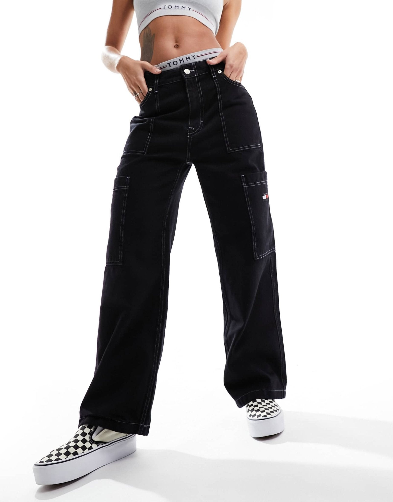 Tommy Jeans Remastered carpenter jeans in black wash - ASOS Sample Sale EU Store