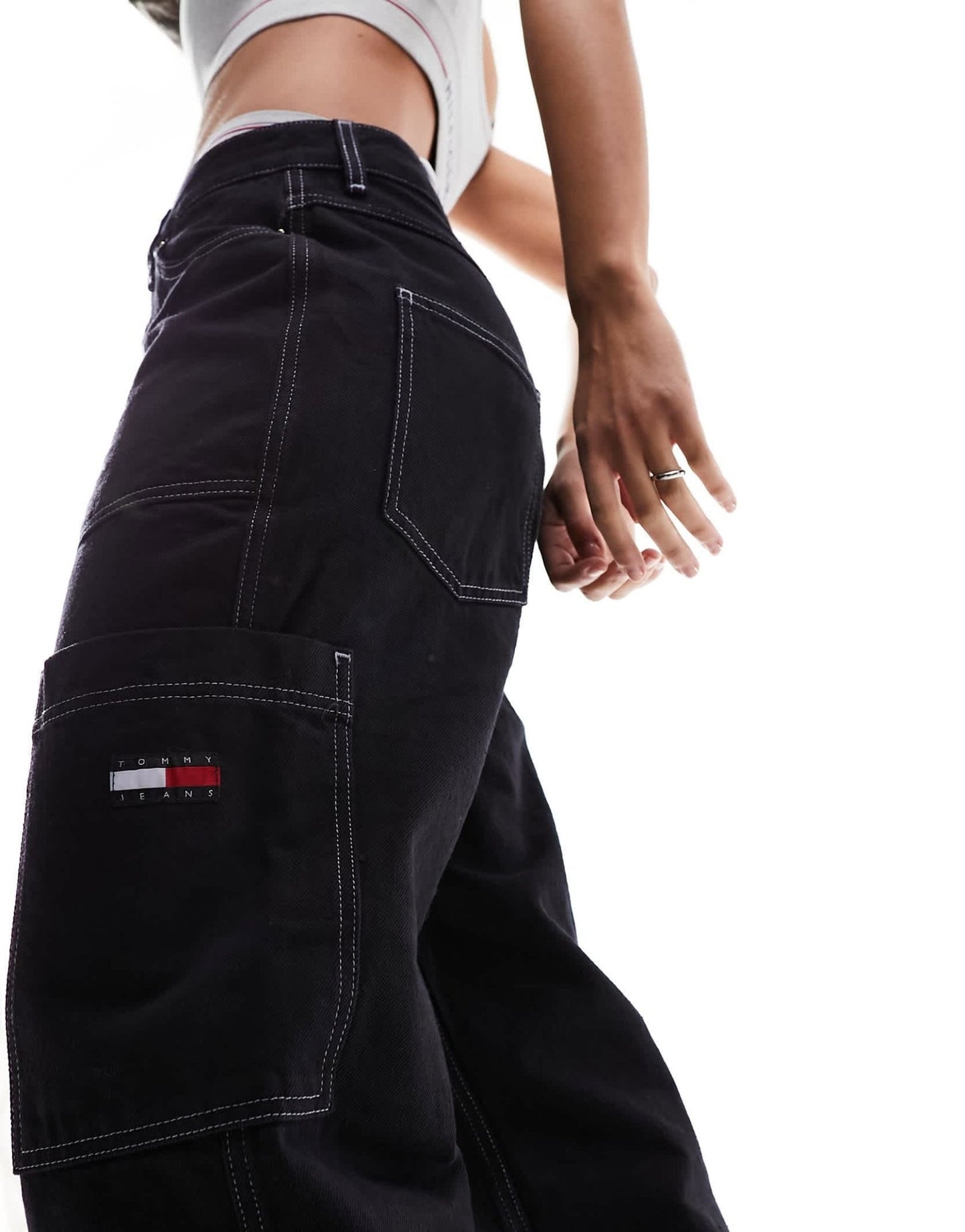 Tommy Jeans Remastered carpenter jeans in black wash - ASOS Sample Sale EU Store