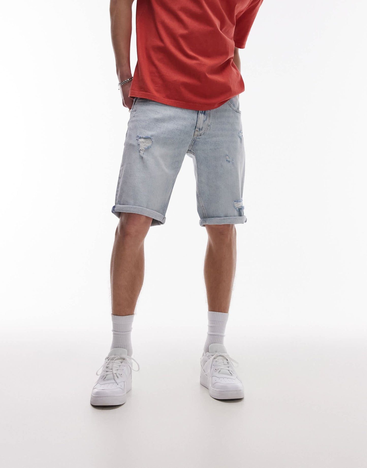 Tommy Jeans Ronnie slim denim shorts in light wash - ASOS Sample Sale EU Store
