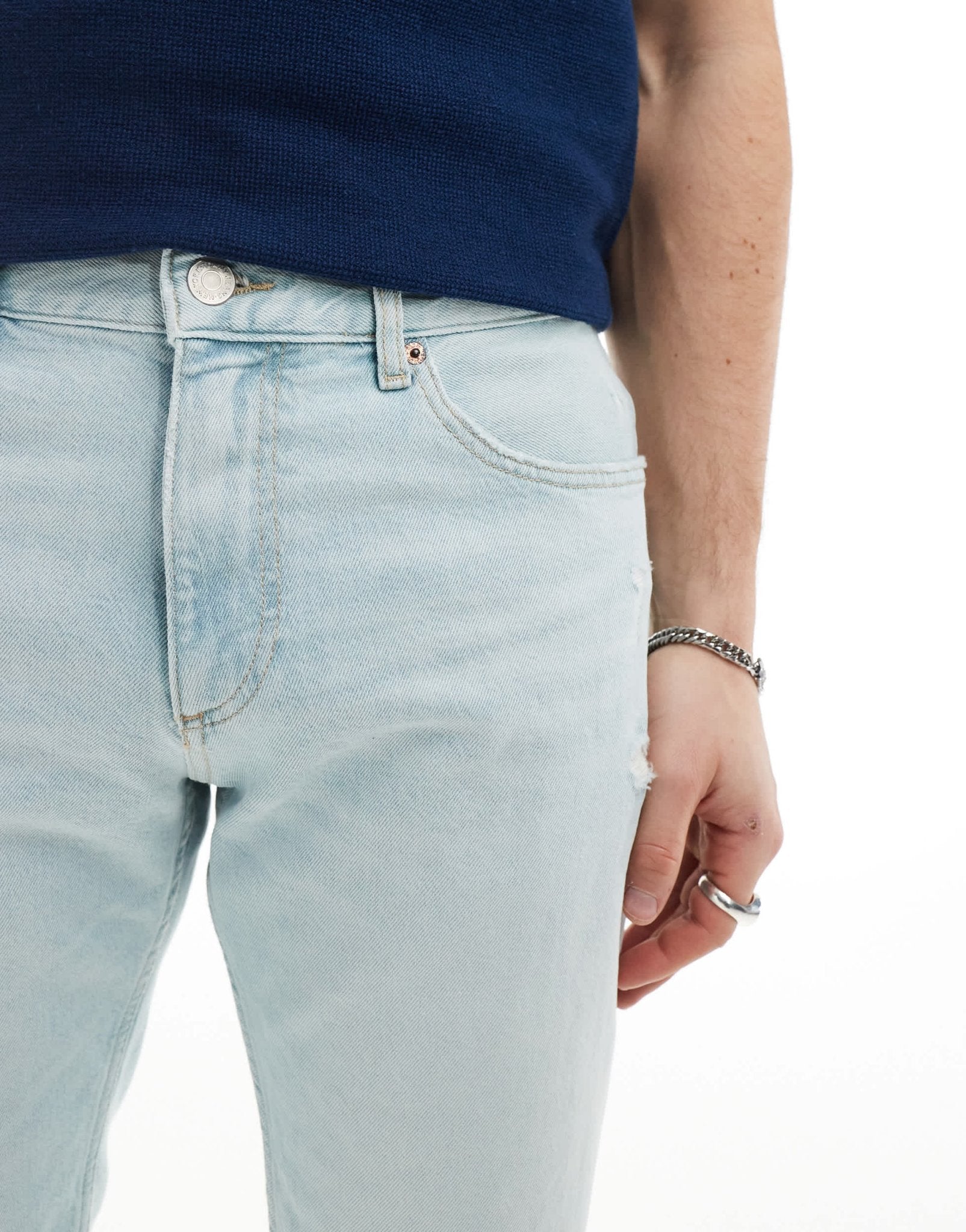 Tommy Jeans Ryan shorts in light wash - ASOS Sample Sale EU Store