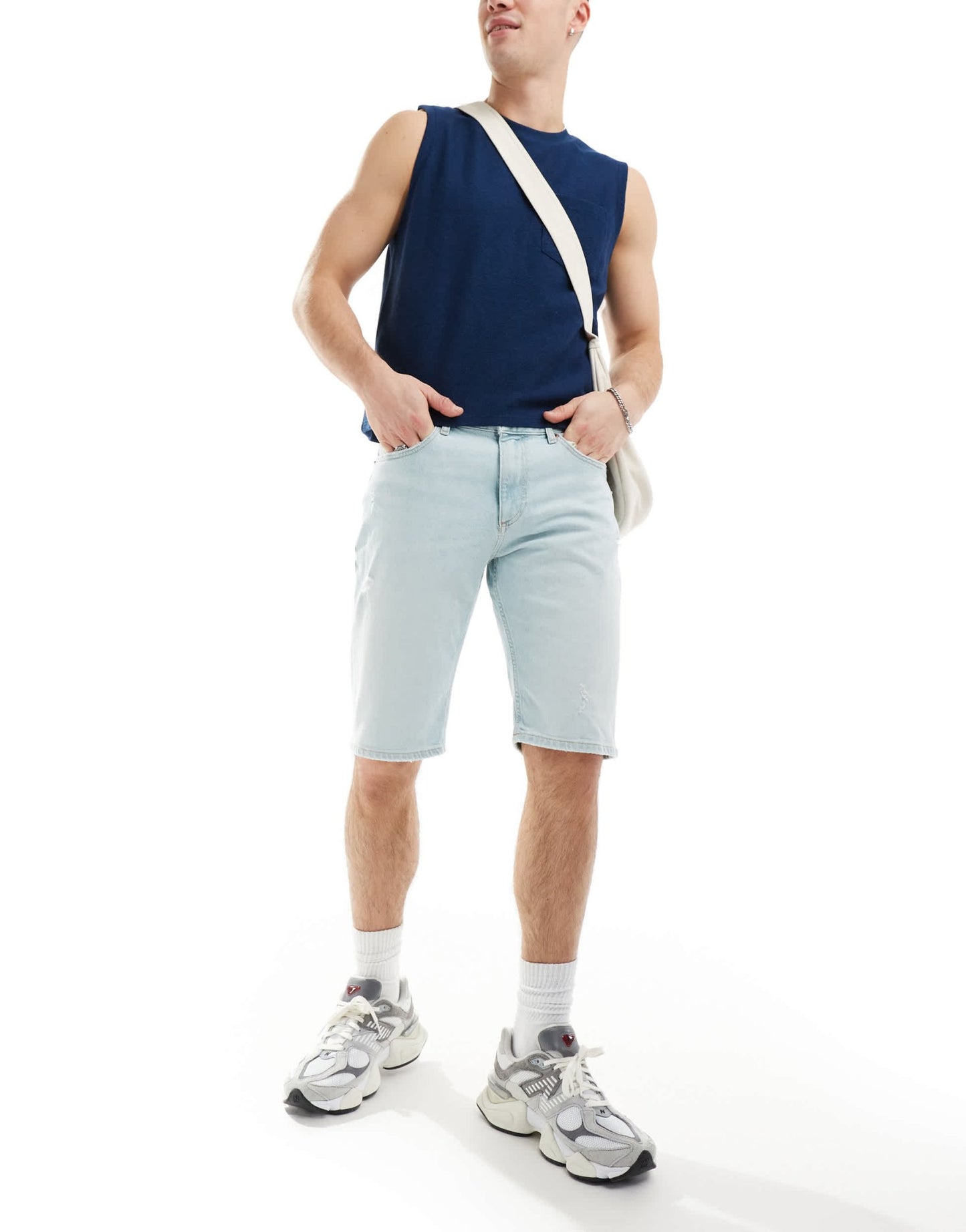Tommy Jeans Ryan shorts in light wash - ASOS Sample Sale EU Store