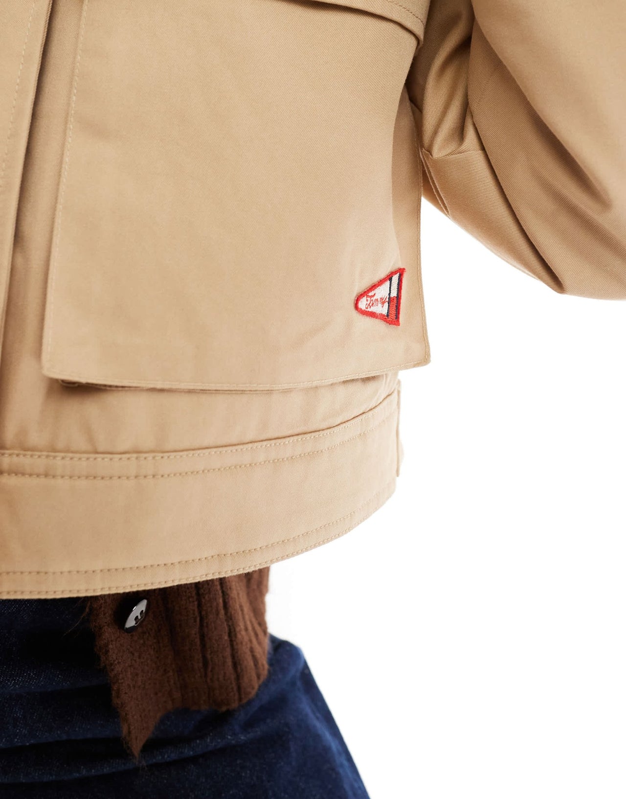 Tommy Jeans twill worker jacket with cord collar in tan - ASOS Sample Sale EU Store