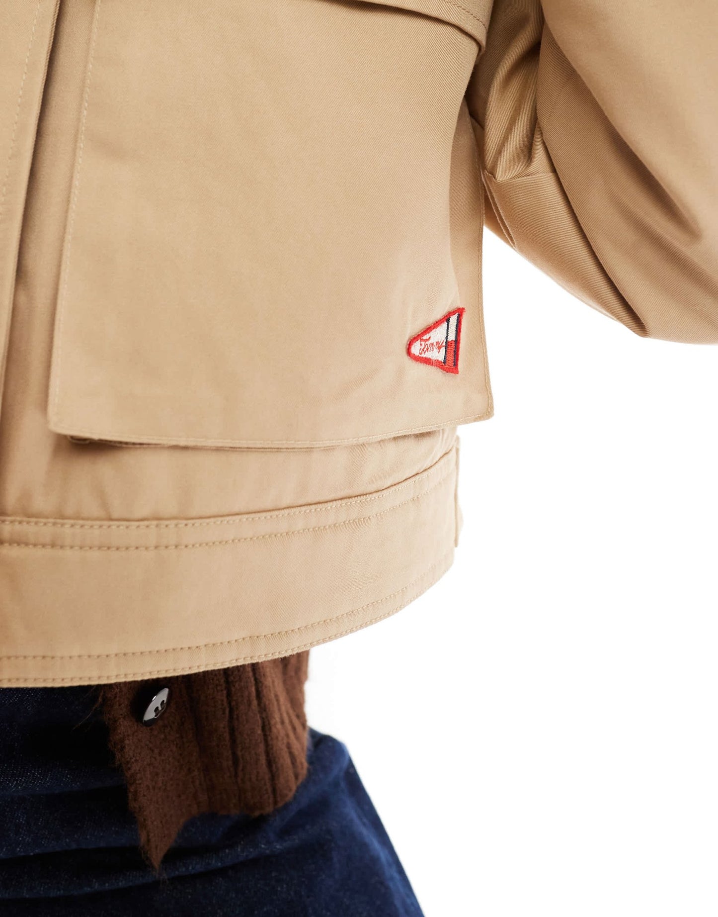 Tommy Jeans twill worker jacket with cord collar in tan - ASOS Sample Sale EU Store