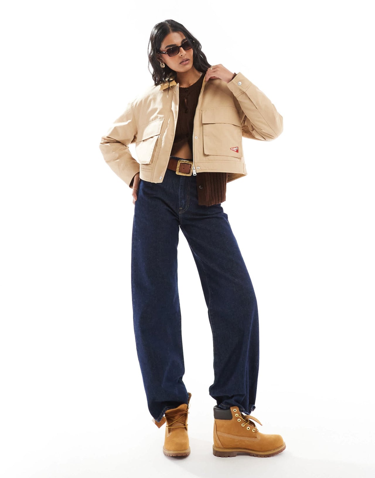 Tommy Jeans twill worker jacket with cord collar in tan - ASOS Sample Sale EU Store