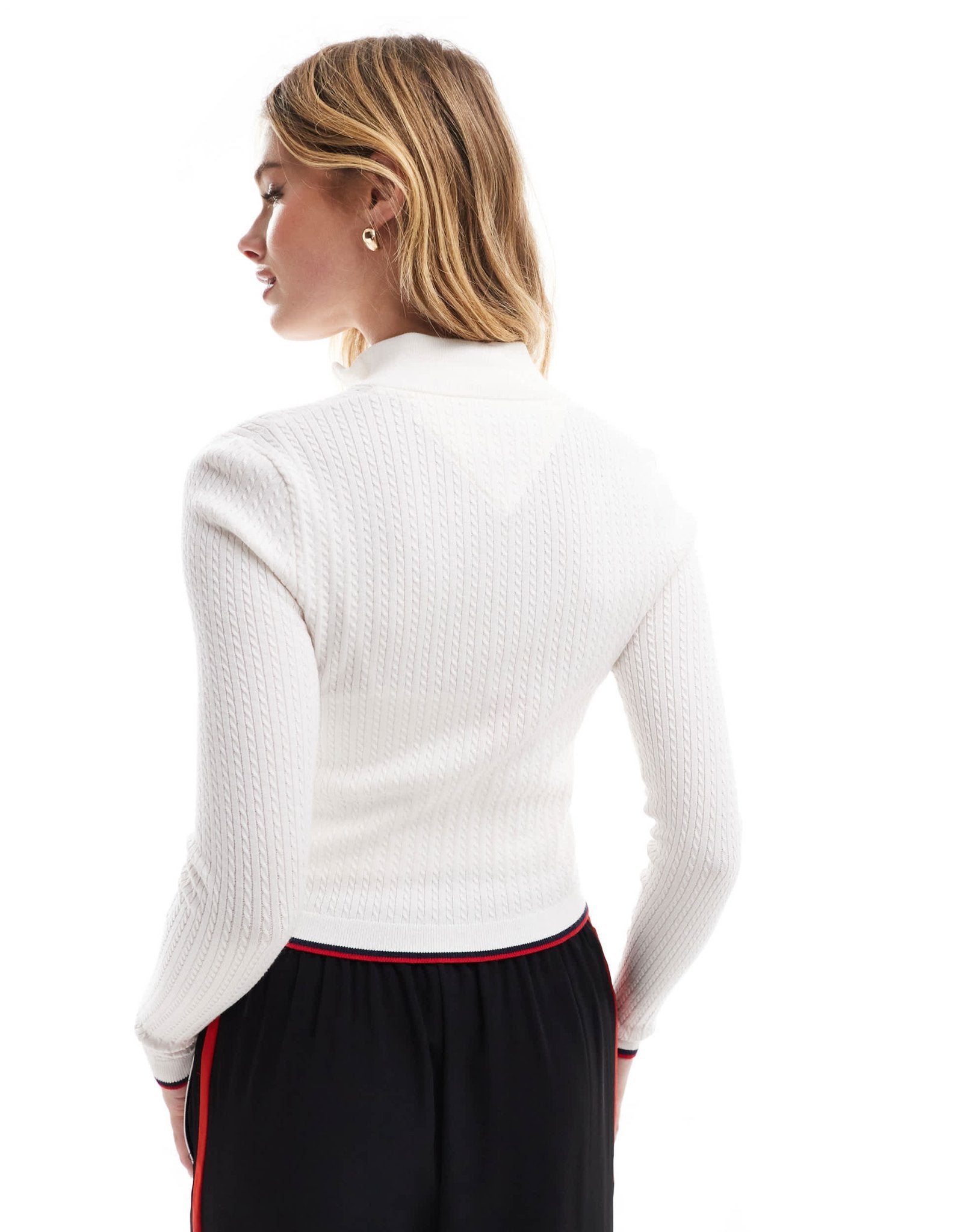 Tommy Jeans zip through jumper in off white - ASOS Sample Sale EU Store