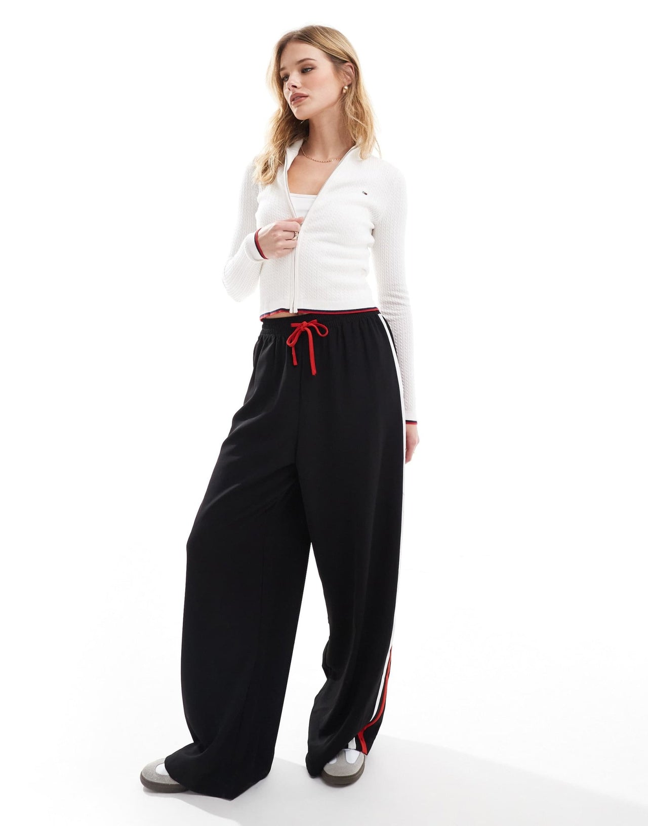 Tommy Jeans zip through jumper in off white - ASOS Sample Sale EU Store