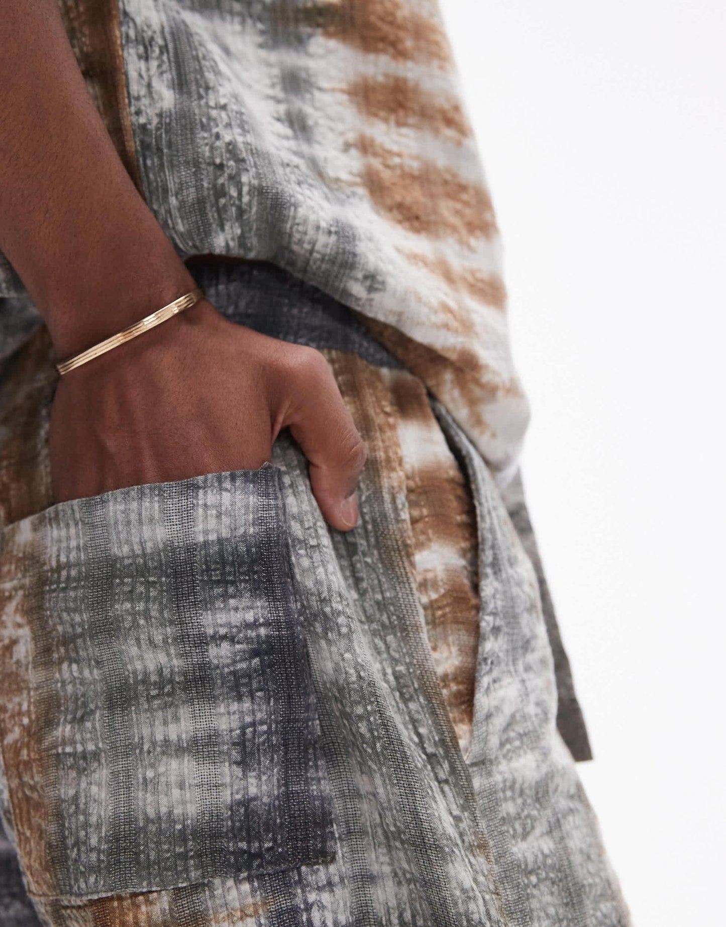 Topman co - ord seersucker tie dye shorts - ASOS Sample Sale EU Store