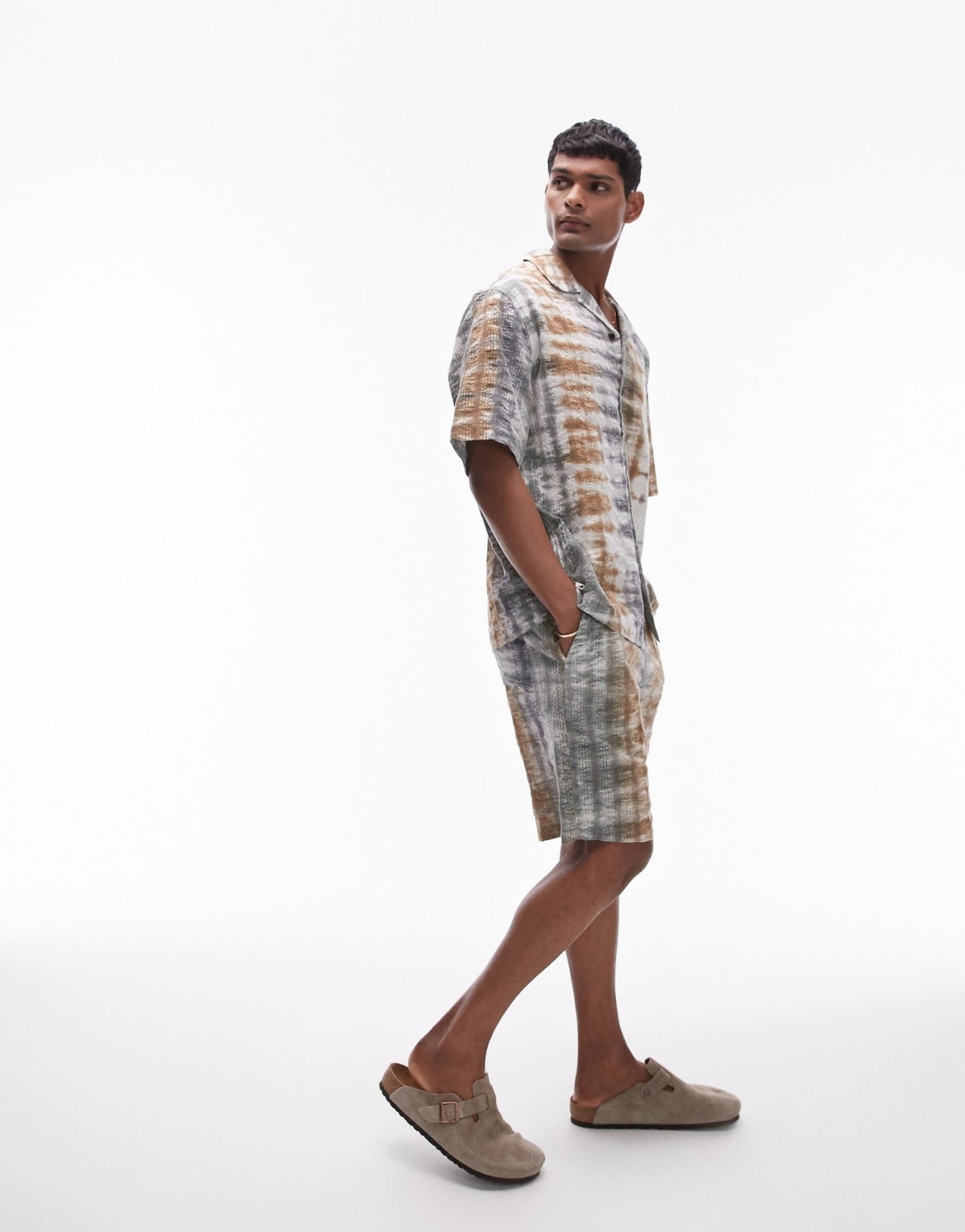 Topman co - ord seersucker tie dye shorts - ASOS Sample Sale EU Store