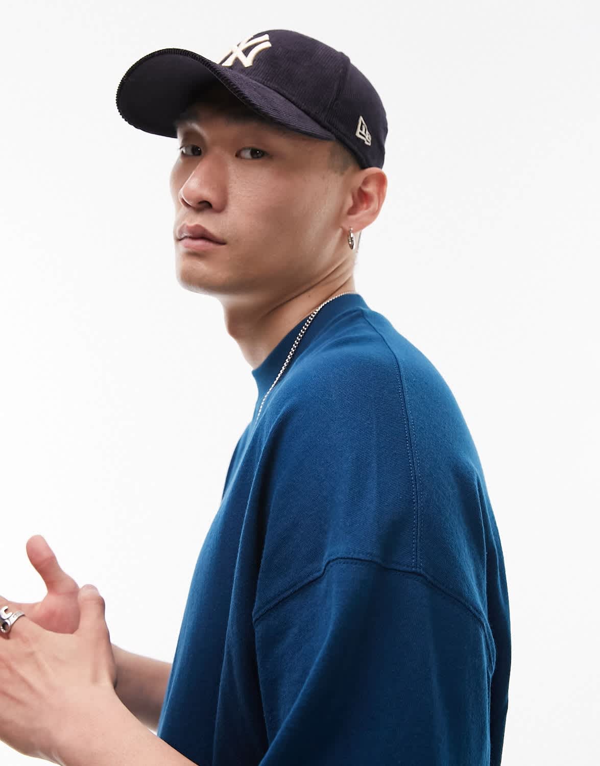 Topman extreme oversized fit t-shirt in mid blue - ASOS Sample Sale EU Store