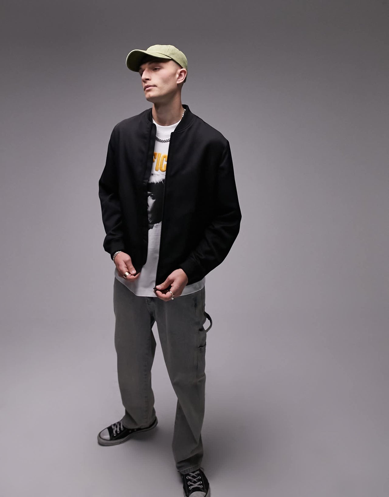Topman lightweight bomber in black - ASOS Sample Sale EU Store