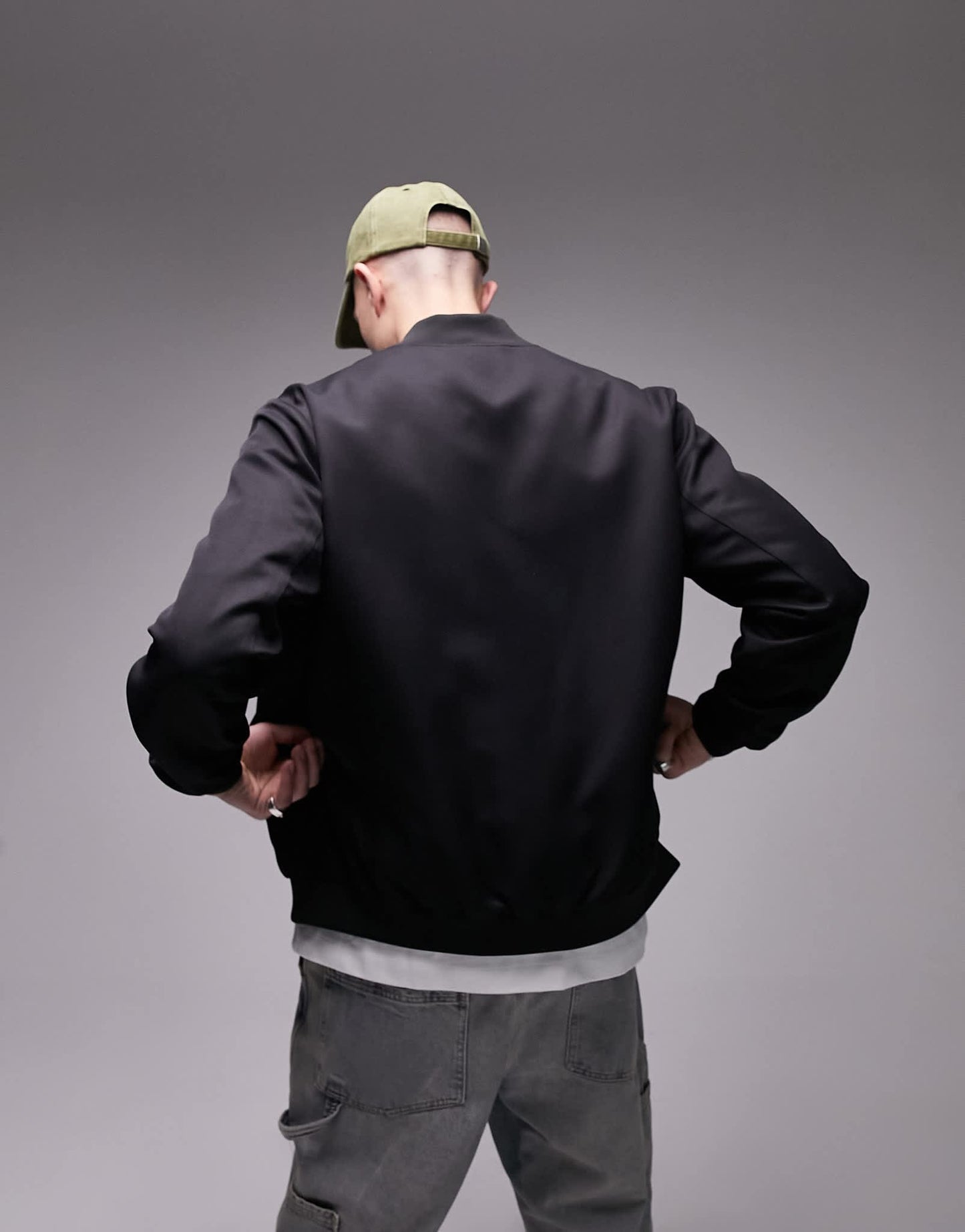 Topman lightweight bomber in black - ASOS Sample Sale EU Store