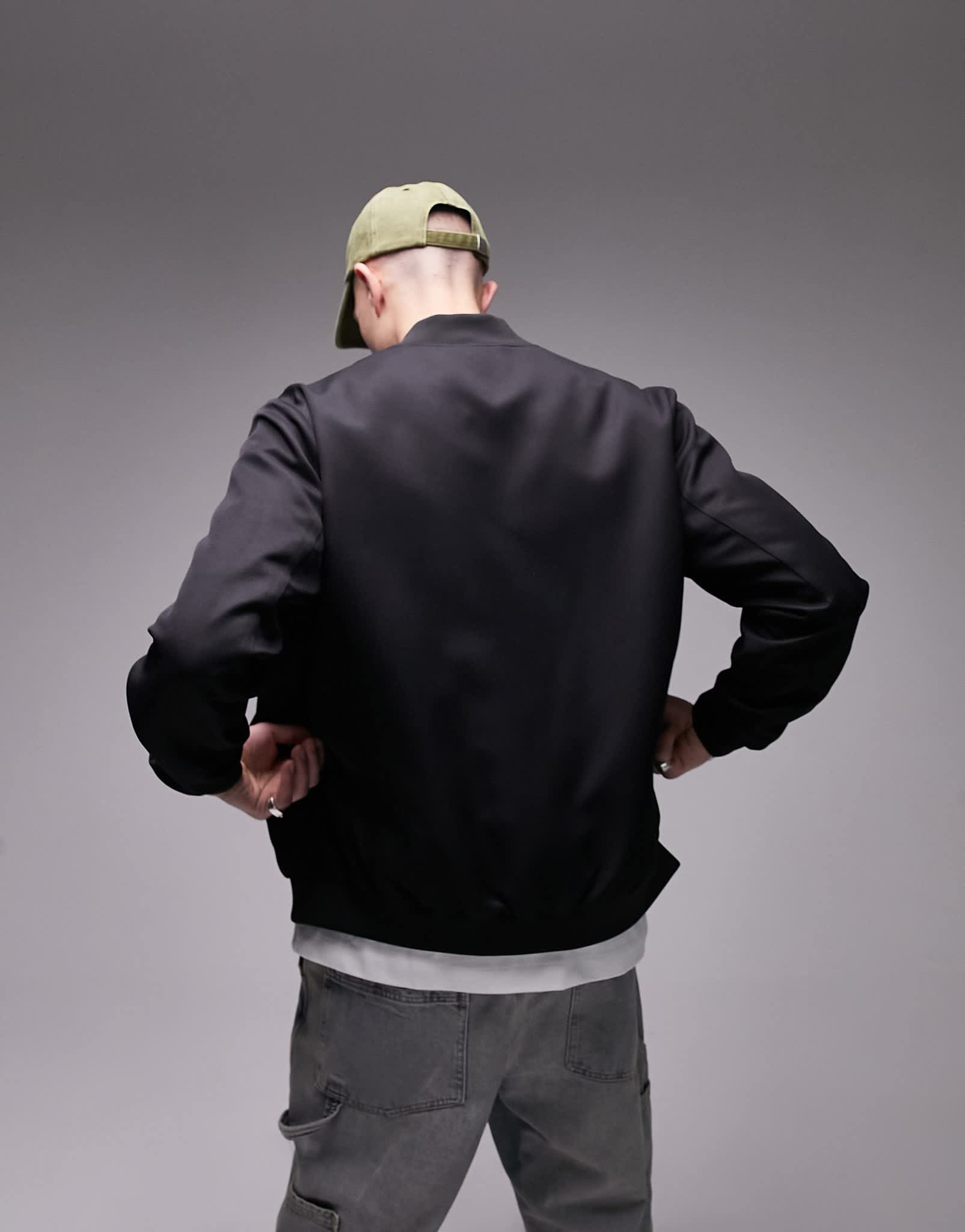 Topman lightweight bomber in black - ASOS Sample Sale EU Store