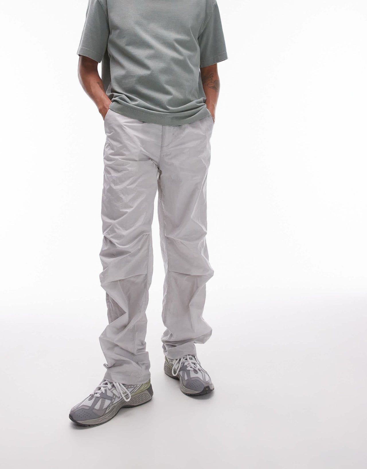 Topman loose trousers in grey - ASOS Sample Sale EU Store