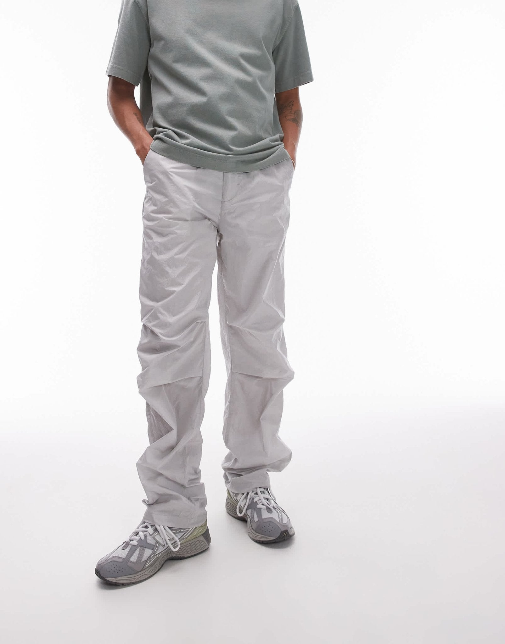 Topman loose trousers in grey - ASOS Sample Sale EU Store