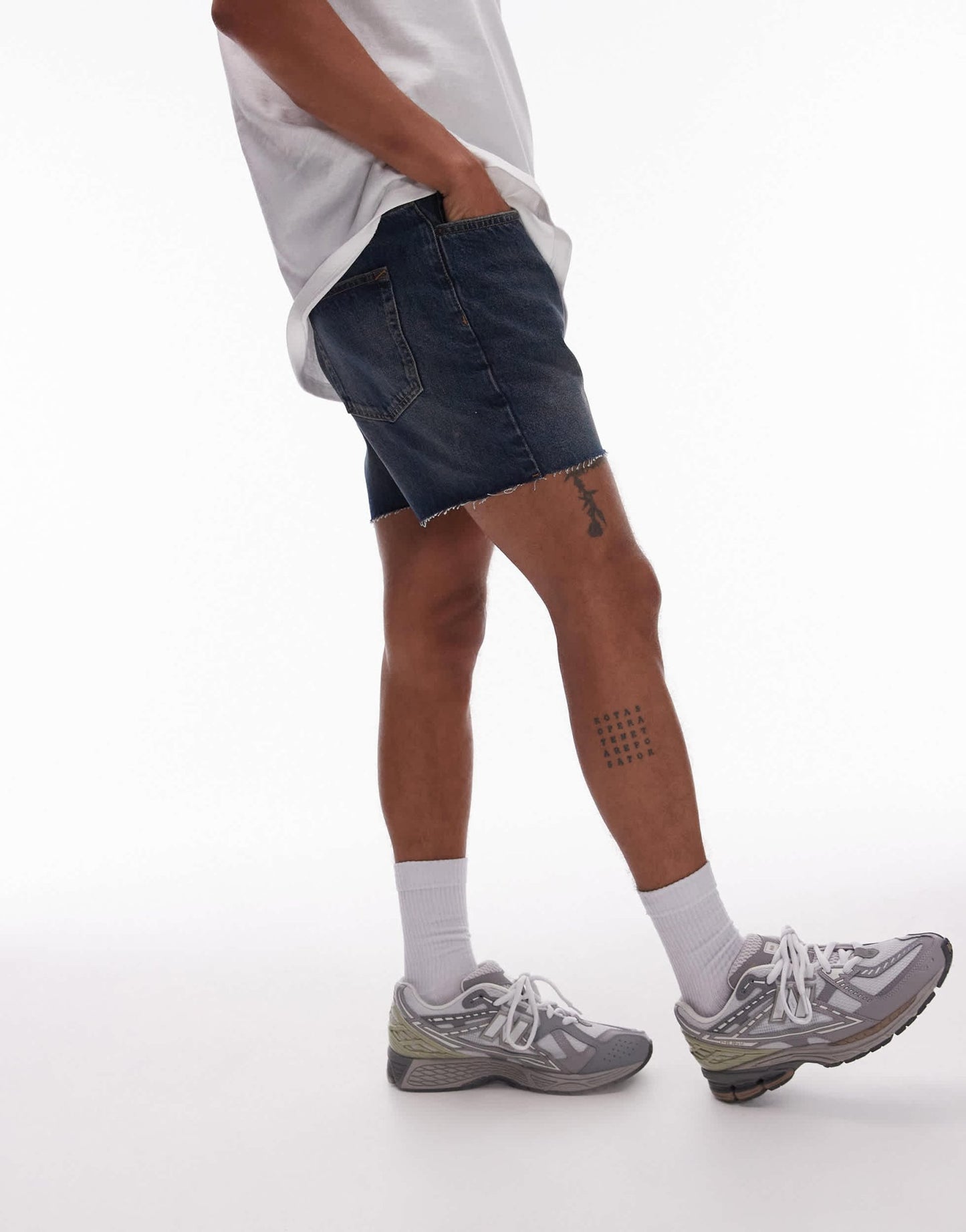 Topman micro denim shorts in dark wash - ASOS Sample Sale EU Store