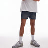 Topman micro denim shorts in dark wash